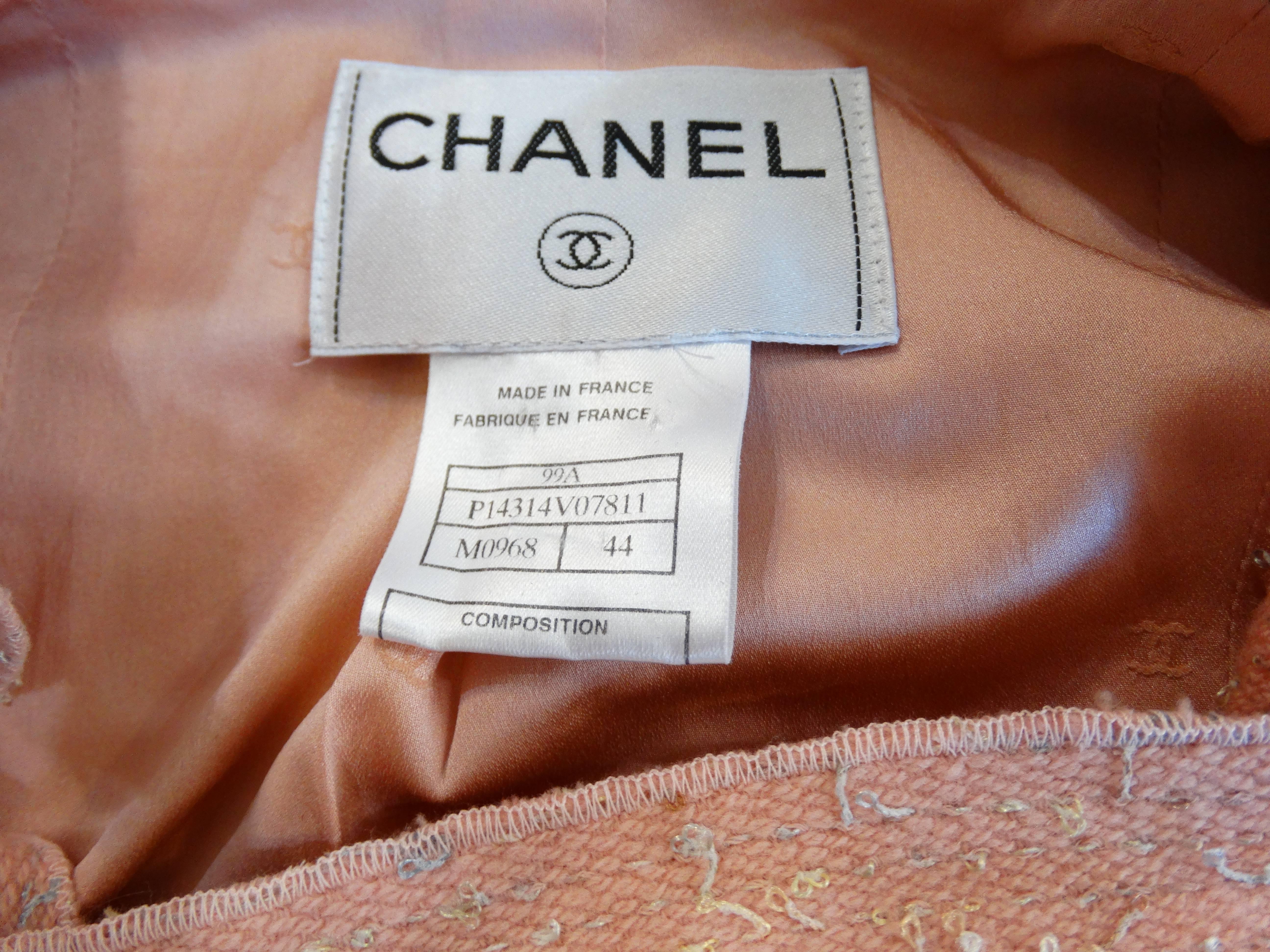 Chic 1990s Chanel Ruffle Jacket & Matching Crossbody Bag Set 3