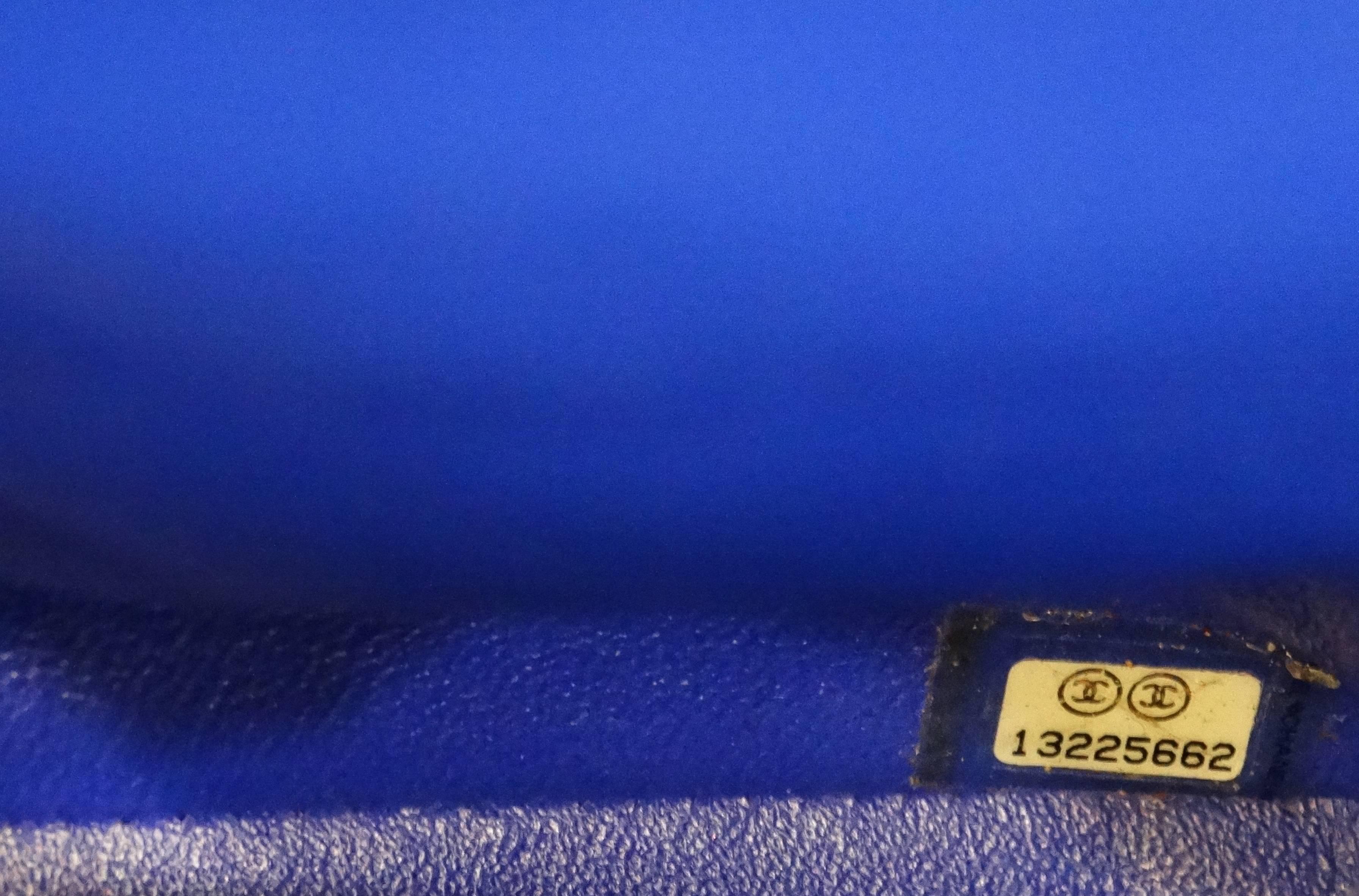 Chanel 10c Bleu Roi Caviar Jumbo Shoulder Bag, 2010   3