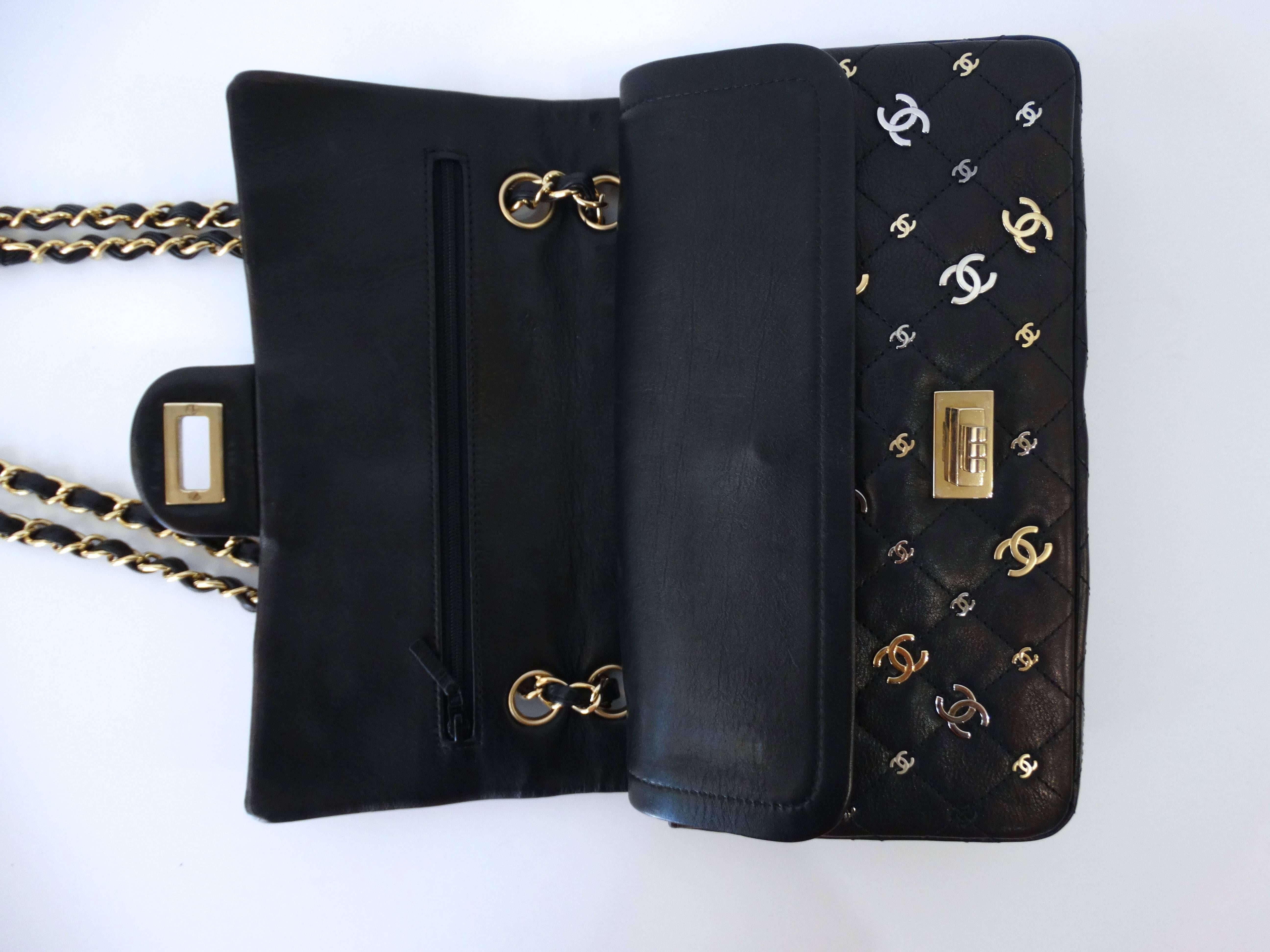 2007 Chanel CC Punk 2.55 Reissue 225 Flap Handbag In Excellent Condition In Scottsdale, AZ