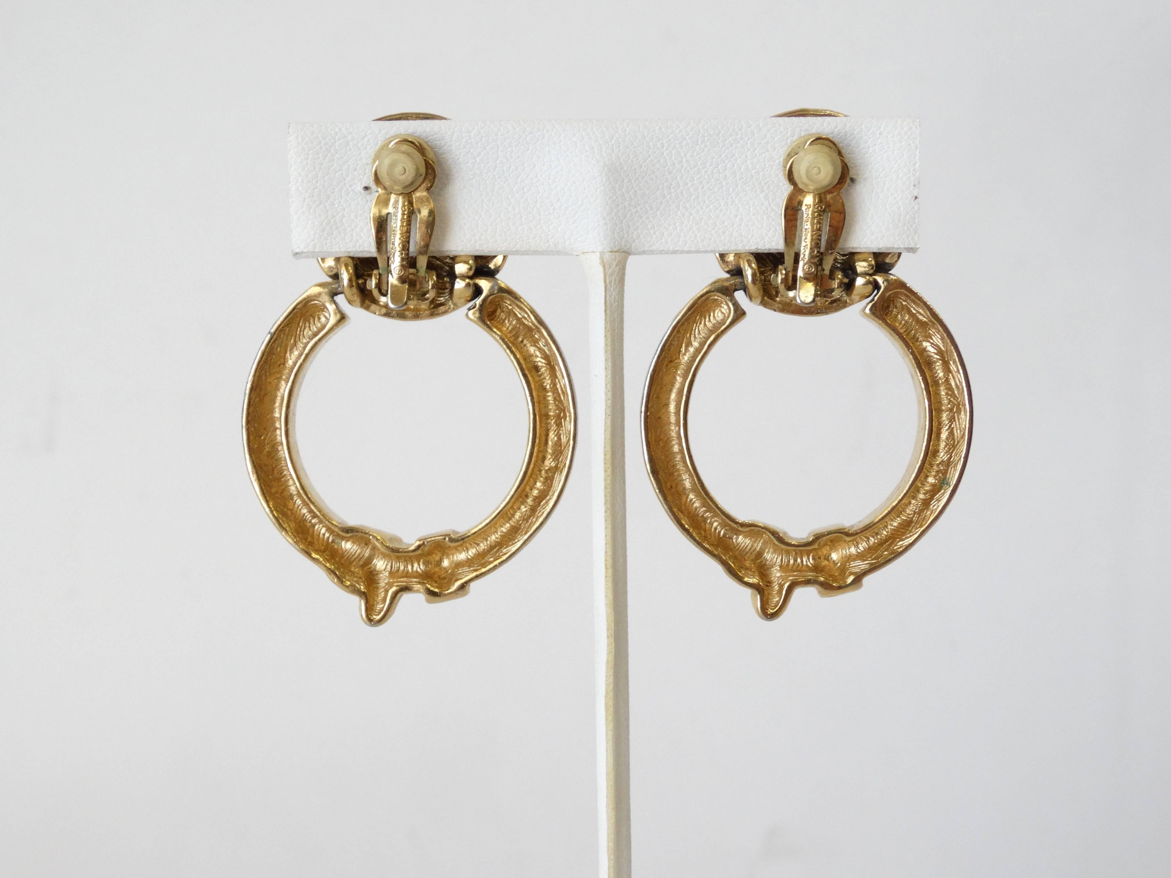 givenchy door knocker earrings