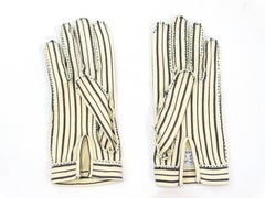 1950s Dainty Hermes Striped Gloves