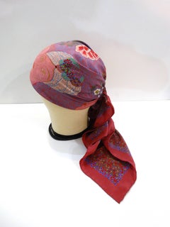 1980s Bottega Veneta Klimt Figure Scarf