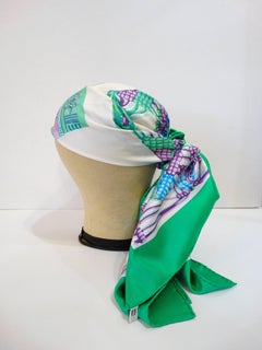 Rare Hermes Macrame Silk Scarf