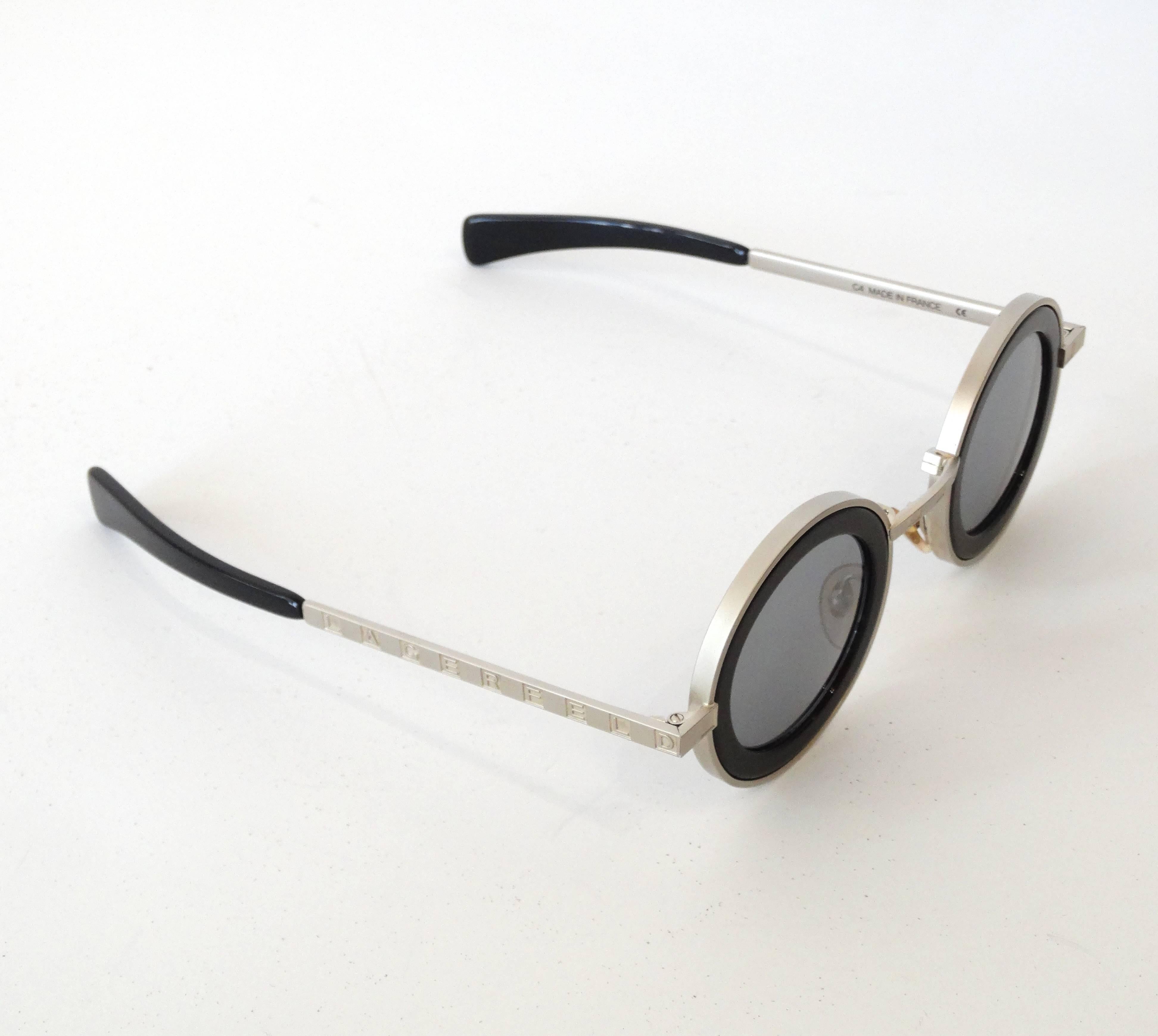 Women's 1990s Karl Lagerfeld Mod Sunglasses 