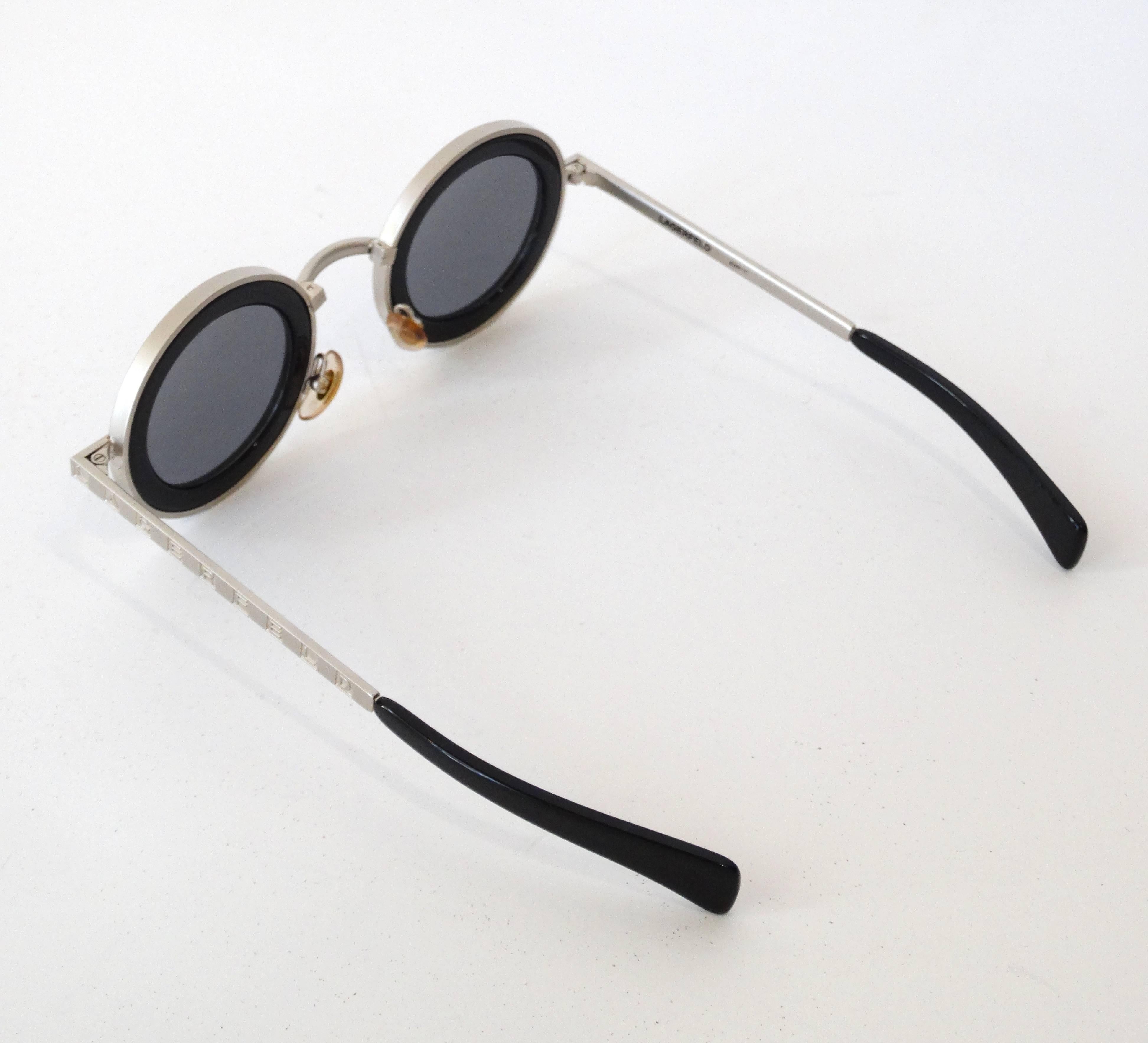1990s Karl Lagerfeld Mod Sunglasses  1