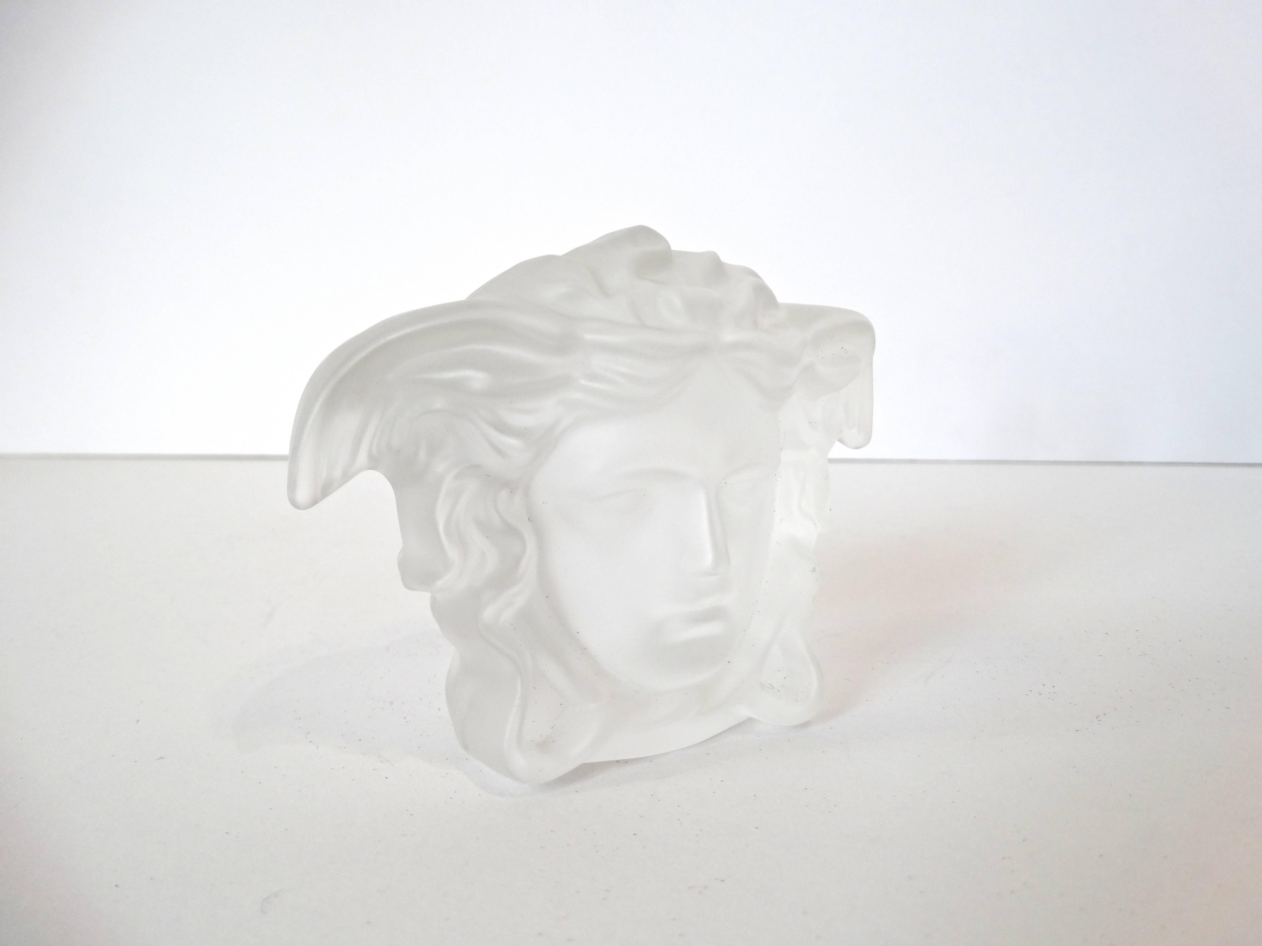 Women's or Men's Versace Medusa Head Frosted Paperweight