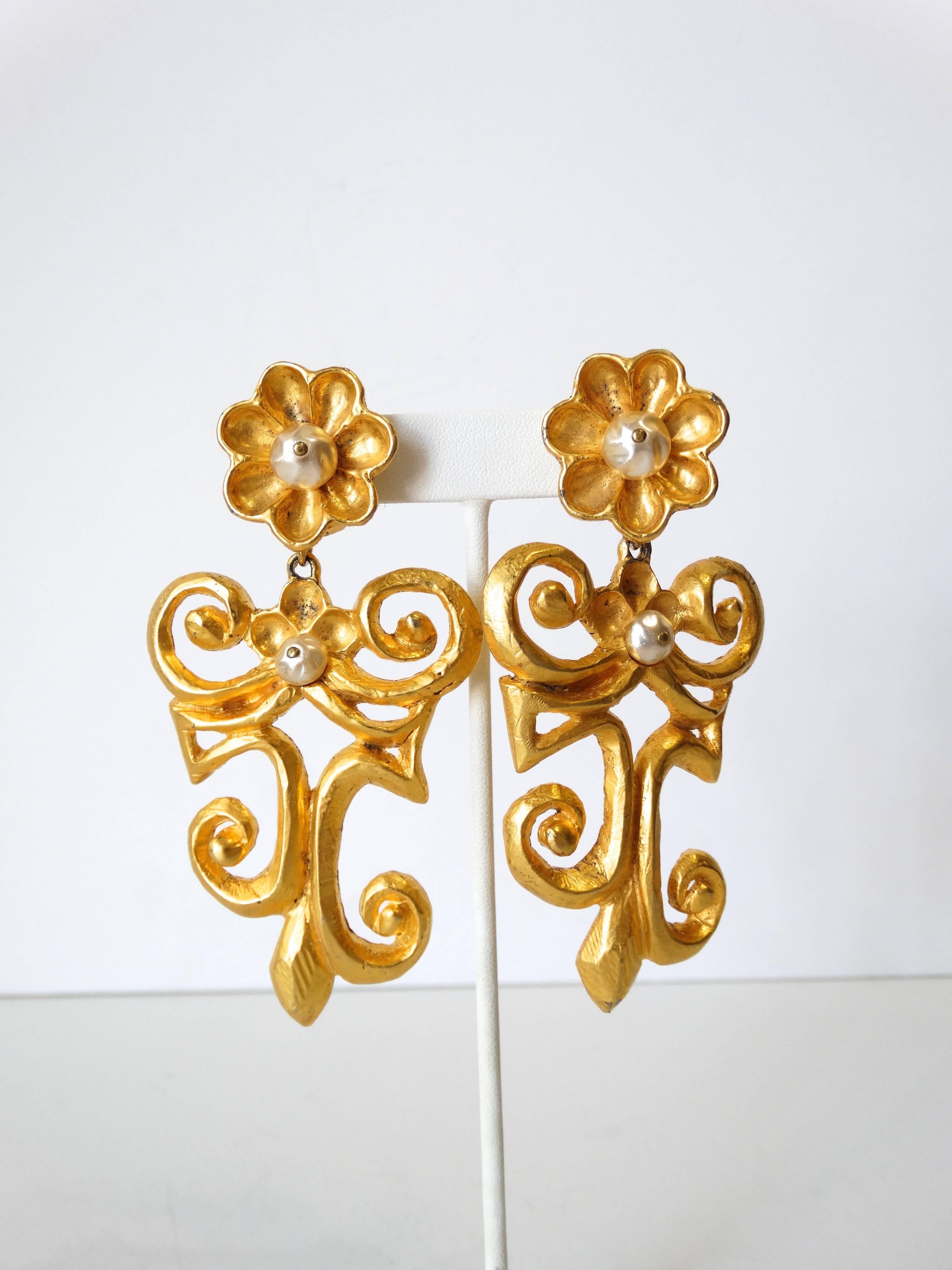 1980s Christian LaCroix Runway Earring In Excellent Condition In Scottsdale, AZ