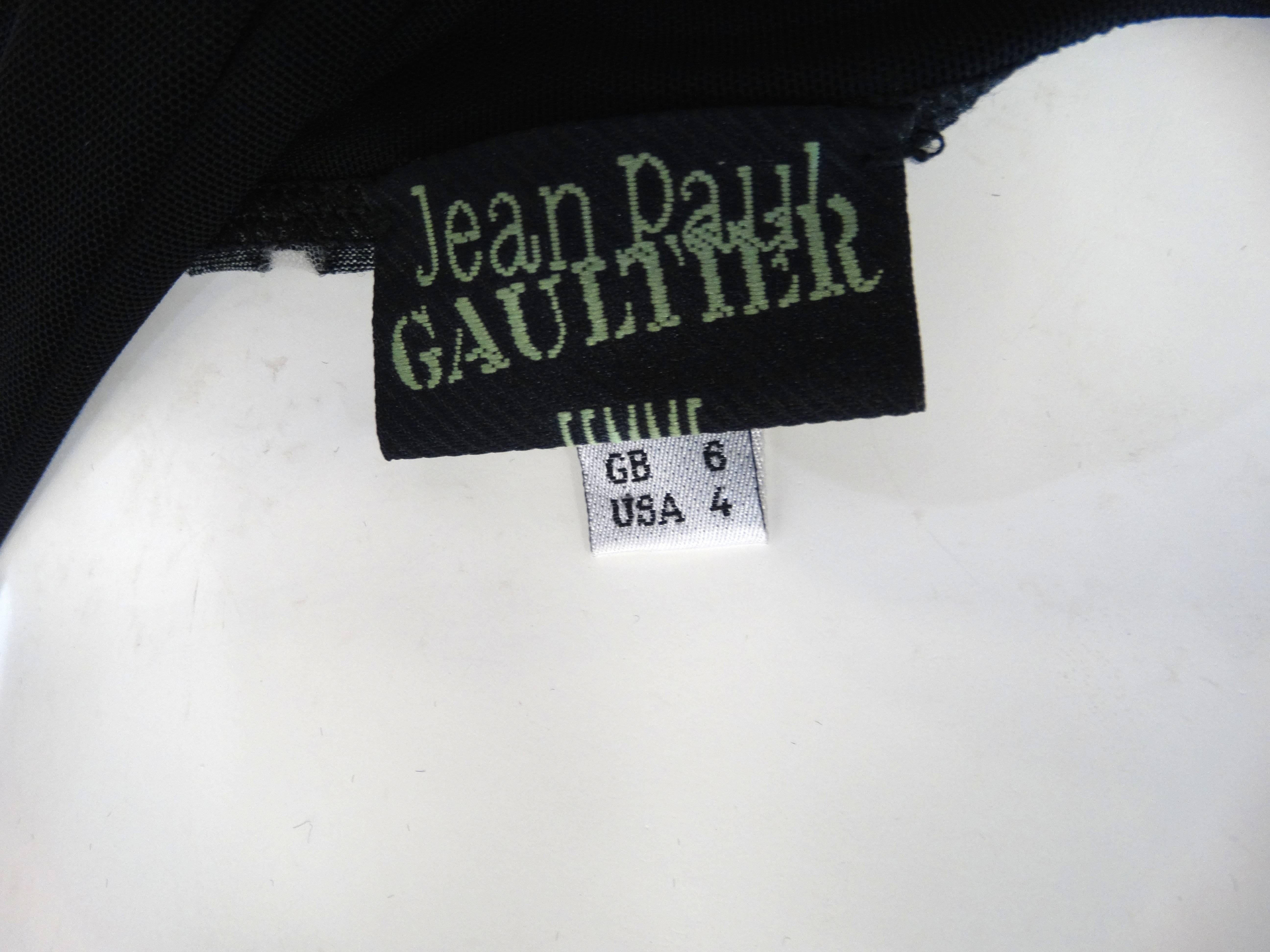 1990s Jean Paul Gaultier Gothic Tube Dress  2