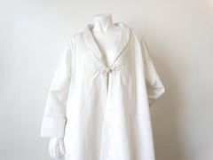 Manteau d'opéra blanc surdimensionné vintage