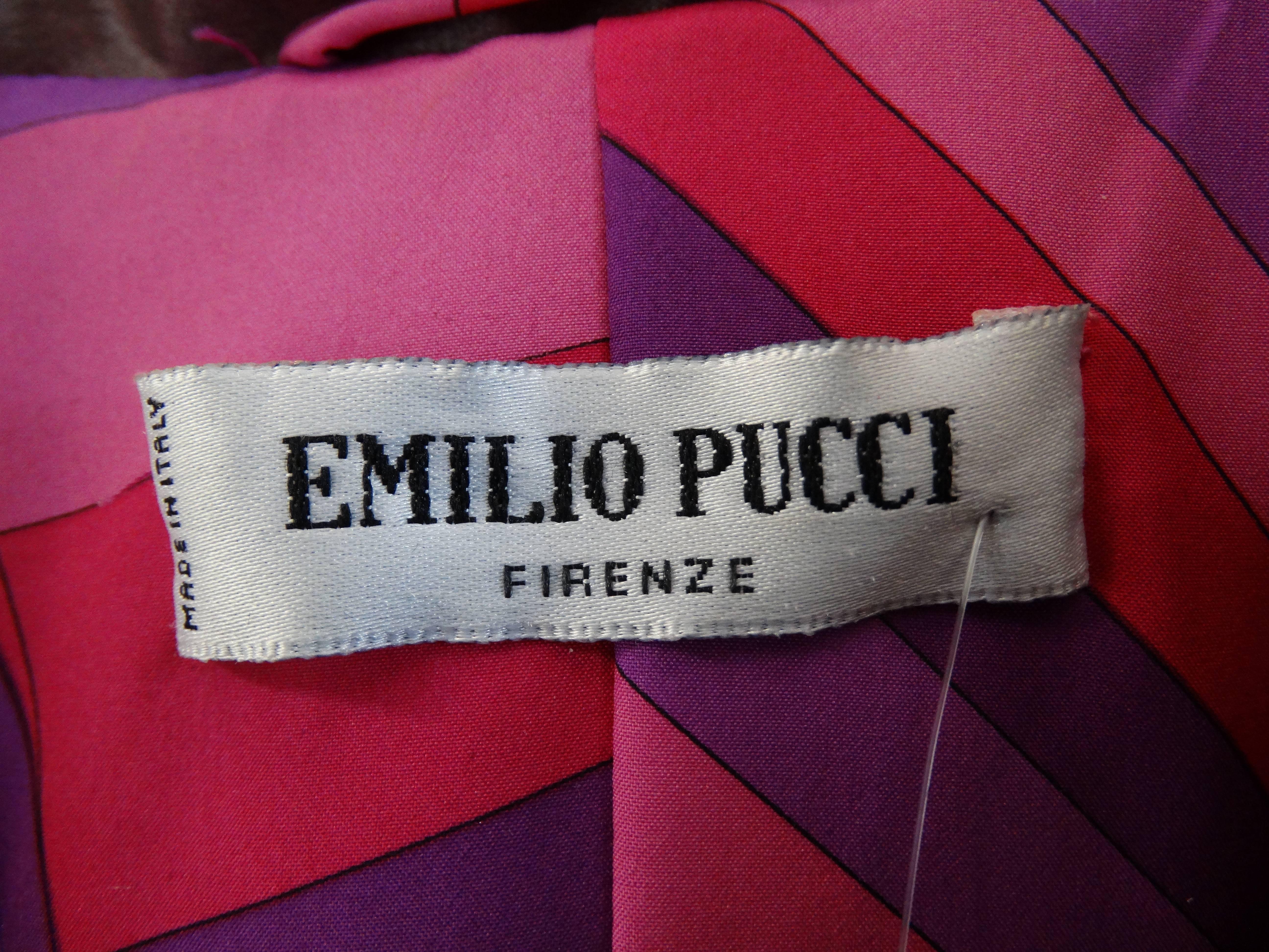 Women's 1990s Emilio Pucci Dusty Lilac Satin Trenchcoat 