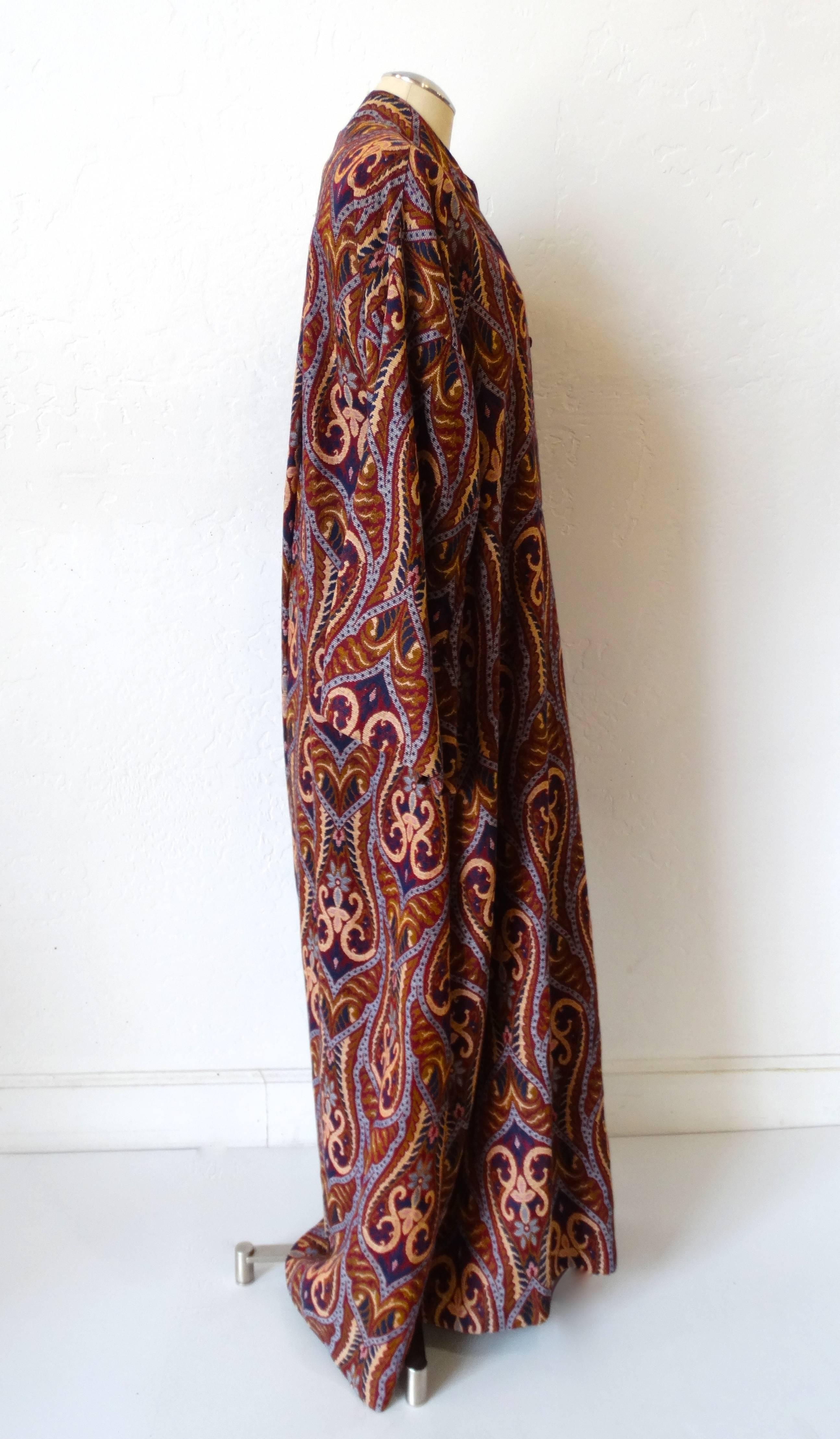 1970s Tapestry Bell Sleeve Kaftan In Excellent Condition In Scottsdale, AZ