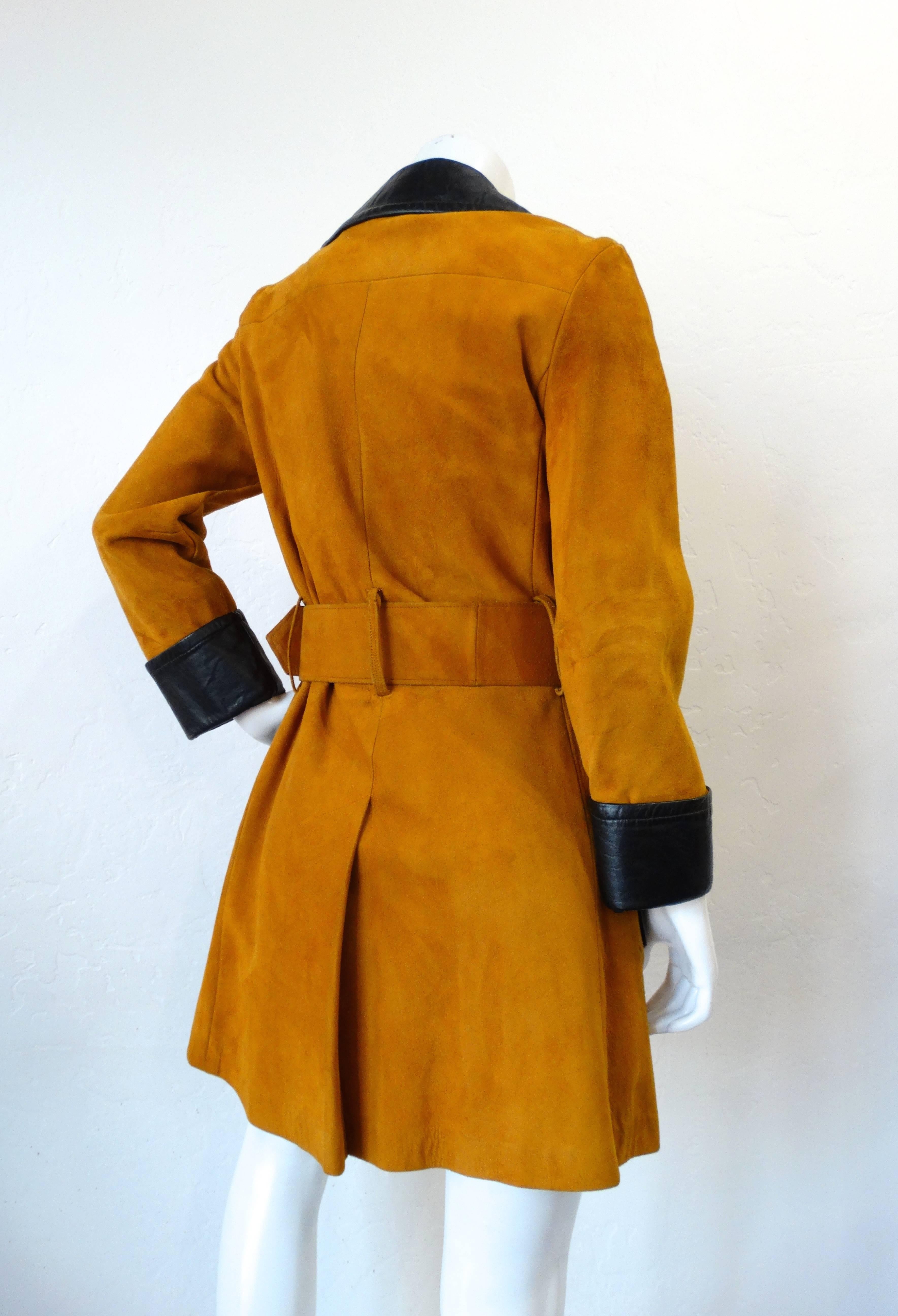 coach suede trench coat