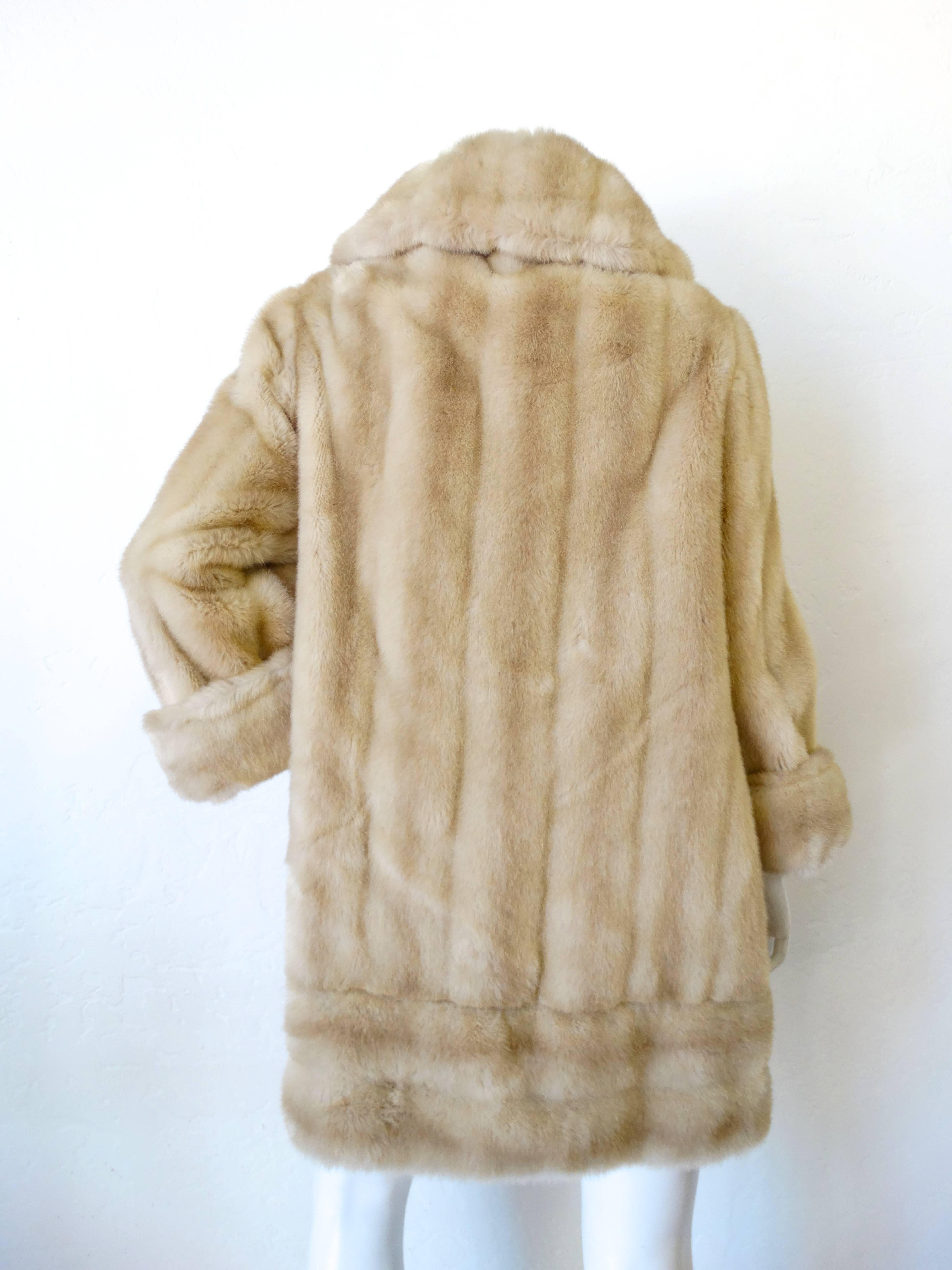 Faux Mink Fur Coat, 1960s   1