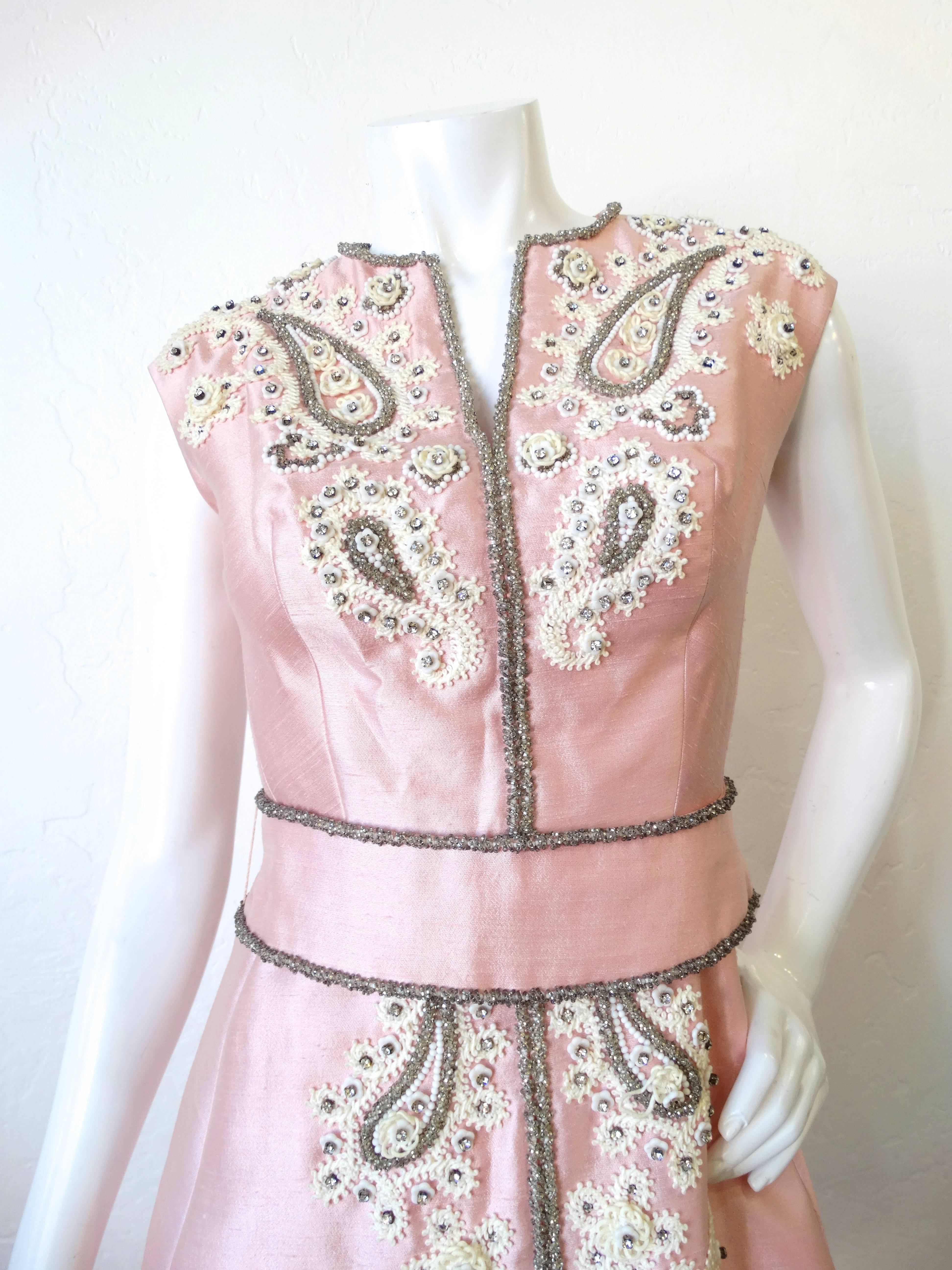 beaded rhinestone dress