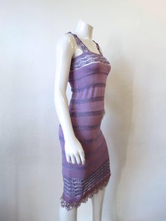 Bazaar Christian LaCroix Lavander Knit Dress