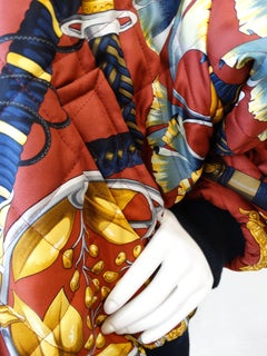 Iconic 1980s Hermes Reversible Daimyo Japanese Bomber