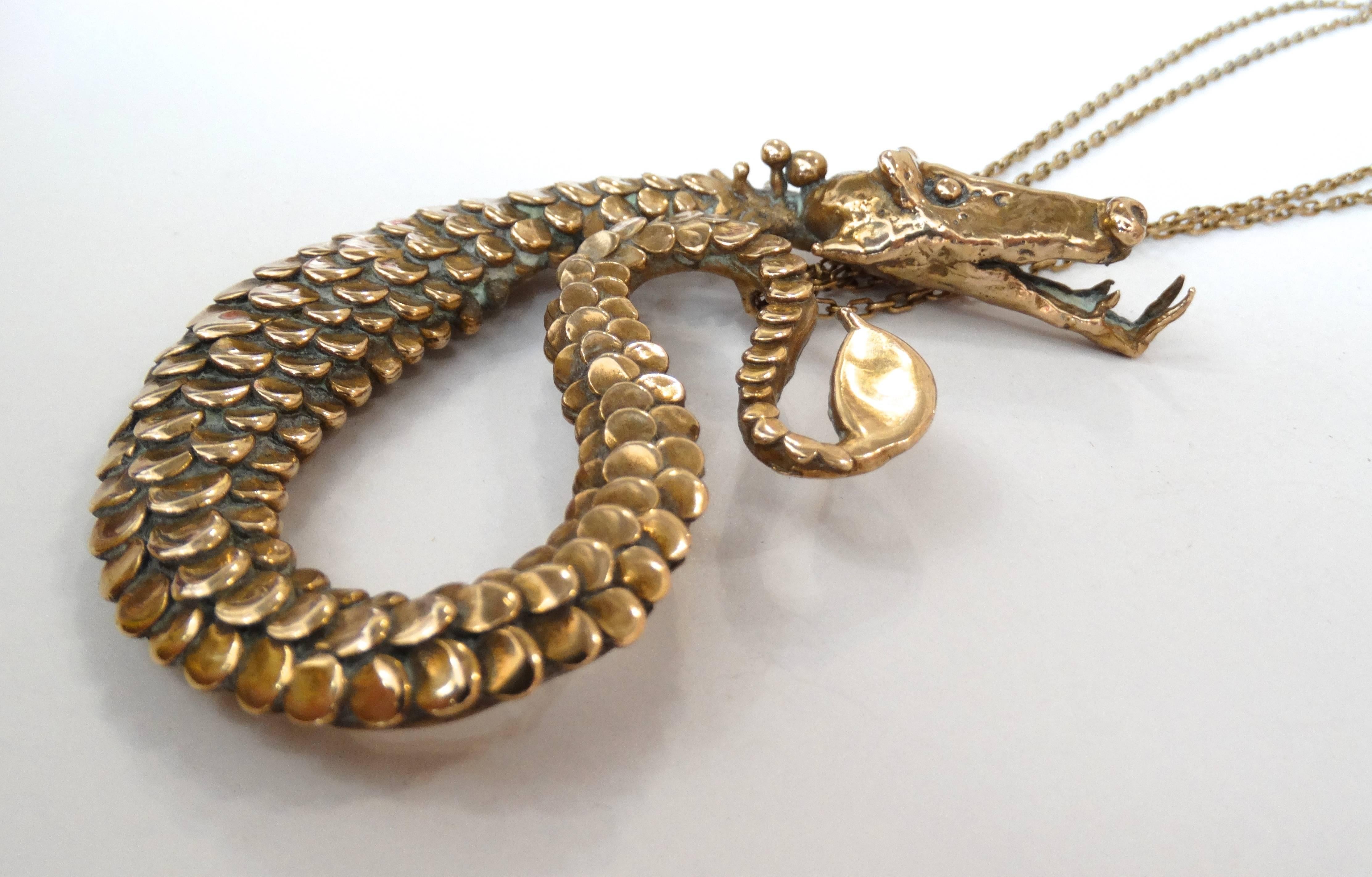 supreme seahorse necklace