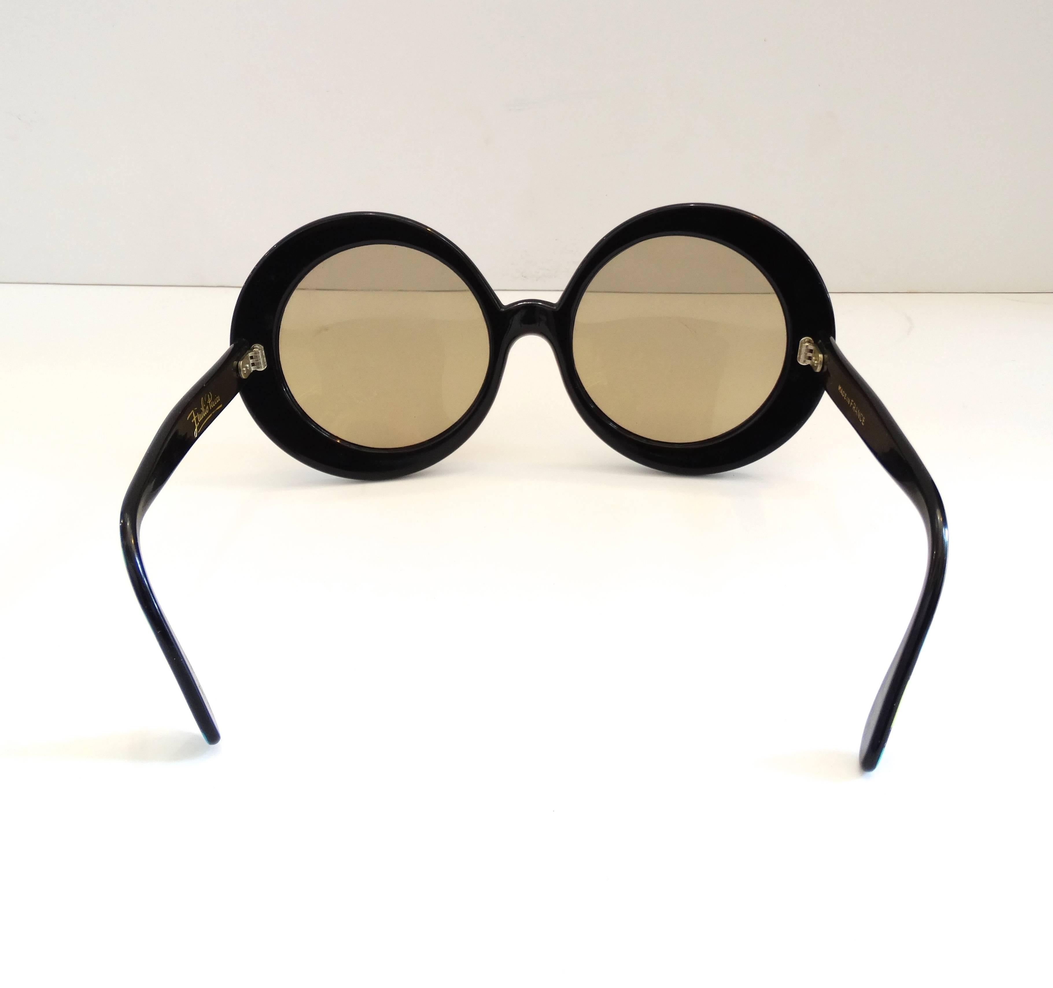 Beige Emilio Pucci Oversized Sunglasses, 1960s 