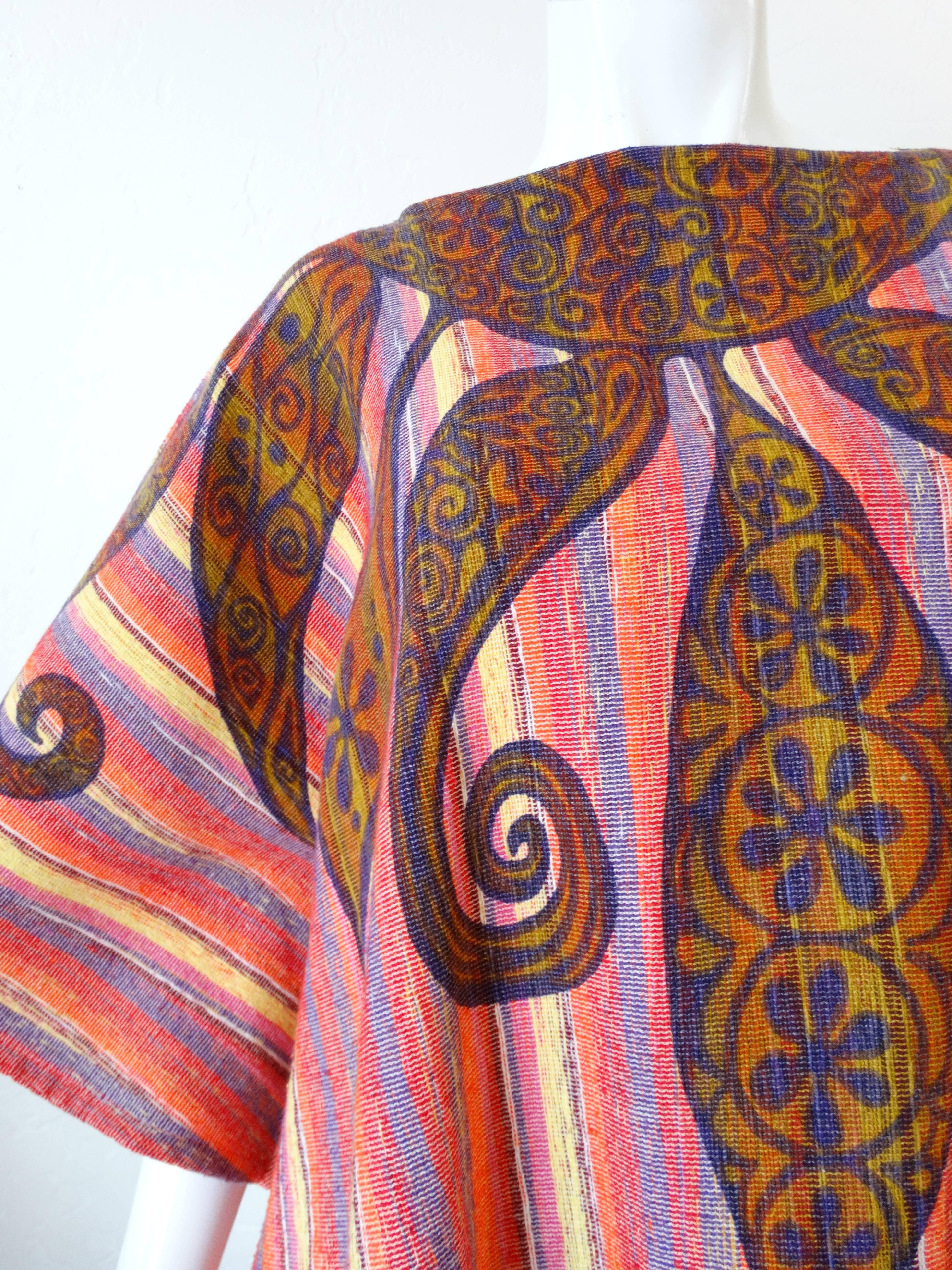 1970s Rikma Striped Bell Sleeve Top In Excellent Condition In Scottsdale, AZ