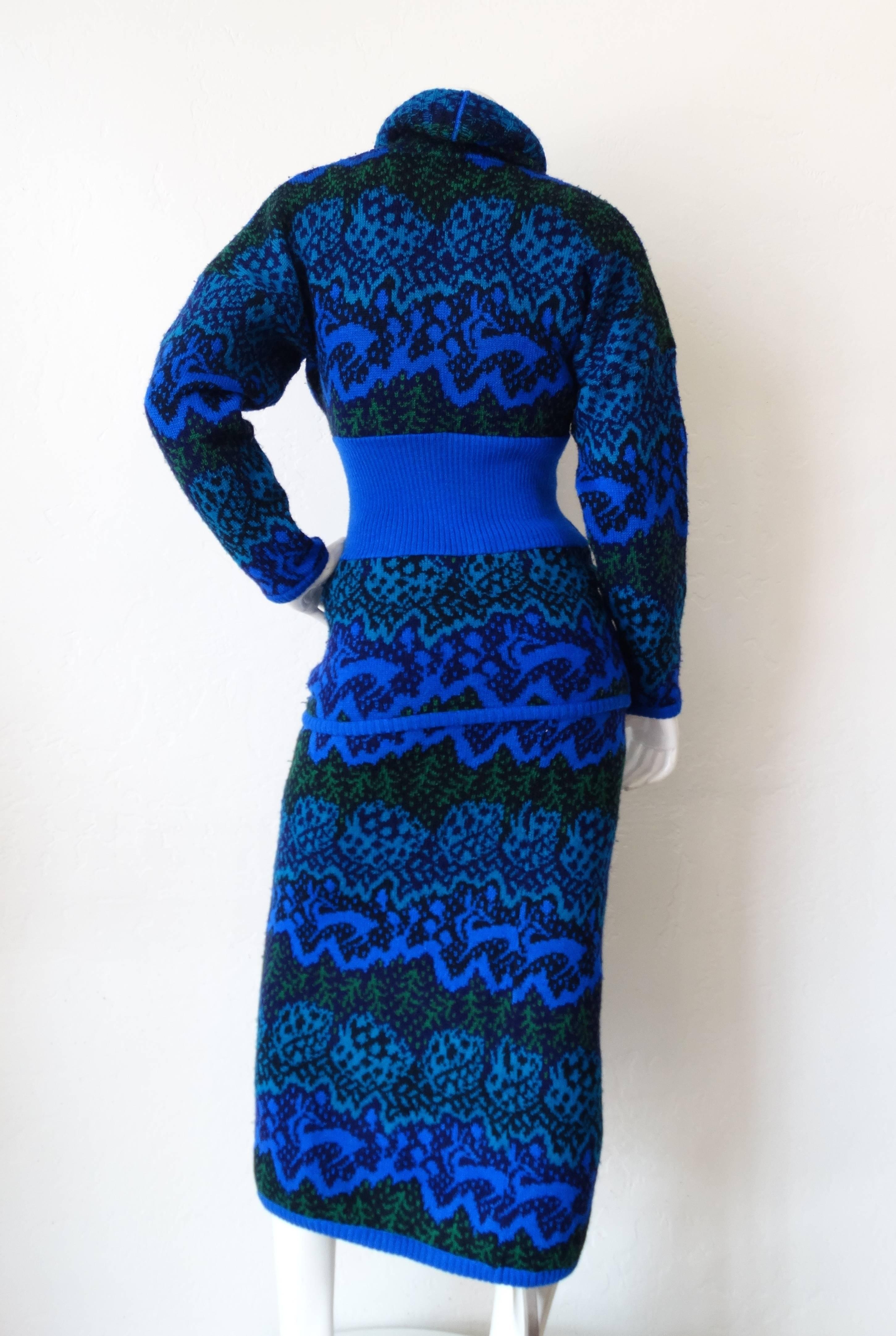 1980s Missoni Knit Sweater & Skirt Set  In Excellent Condition In Scottsdale, AZ