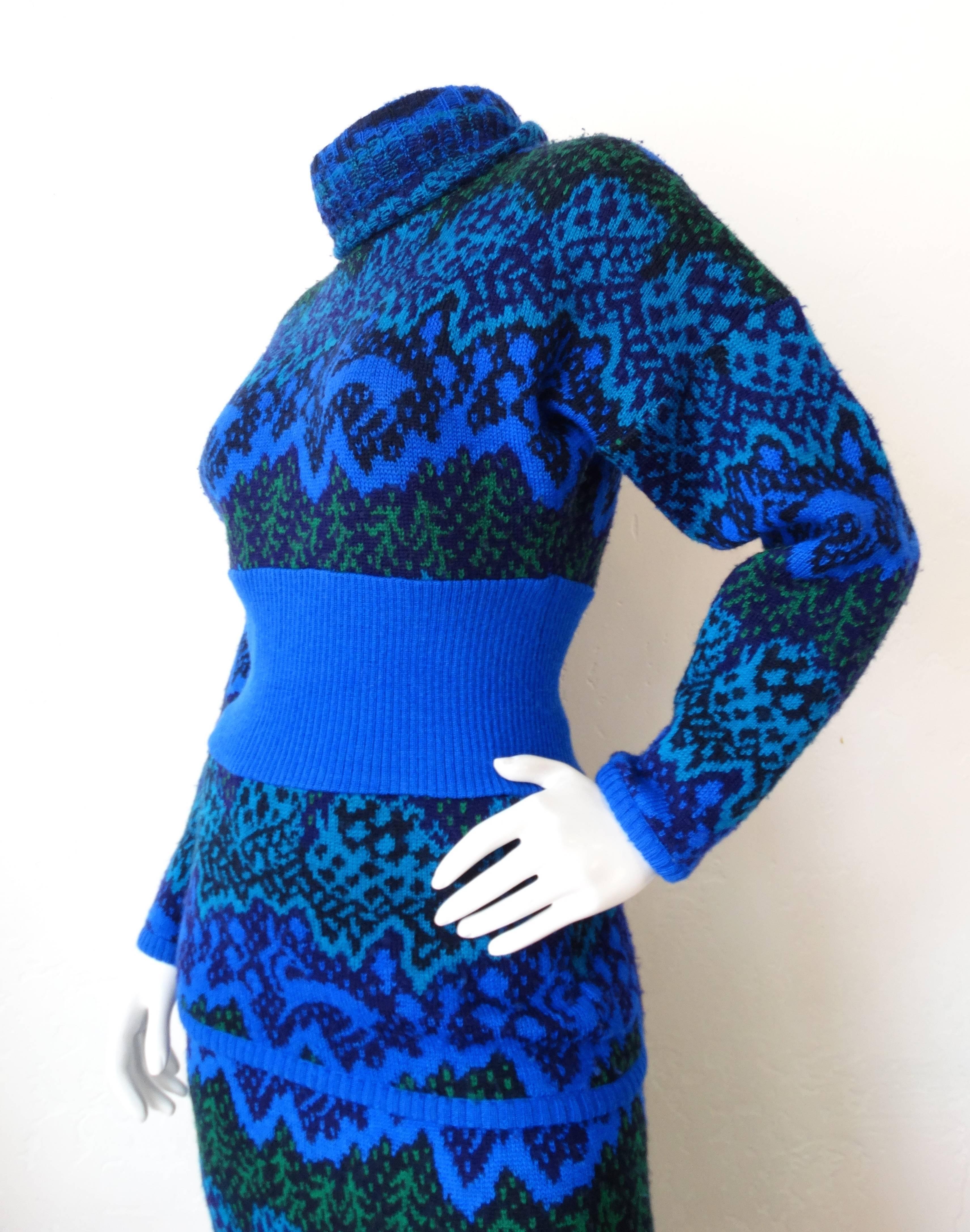 Women's 1980s Missoni Knit Sweater & Skirt Set 