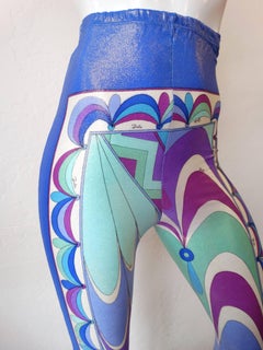 Emilio Pucci Iridescent Swirl Print Leggings