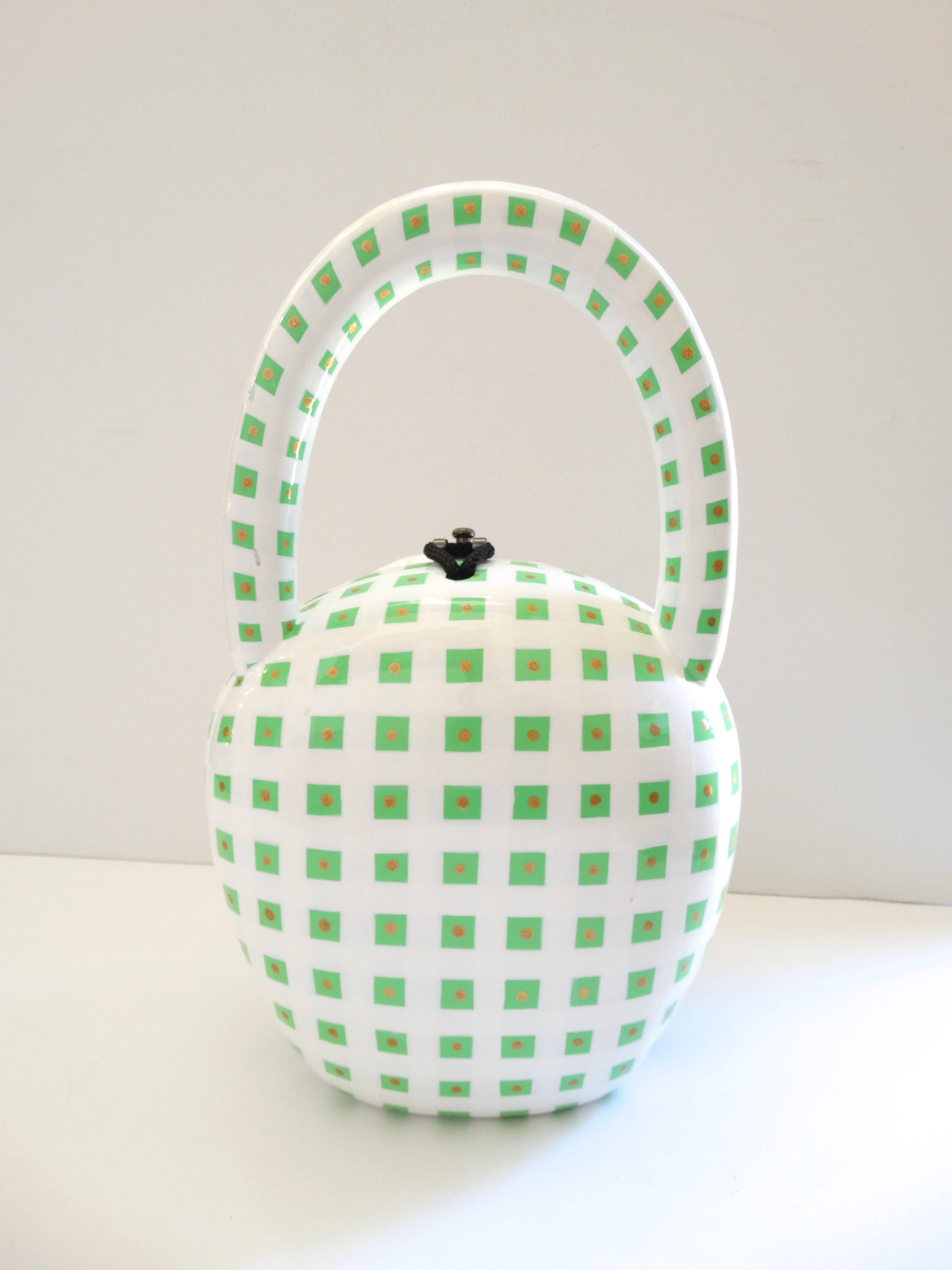 shell gingham bag