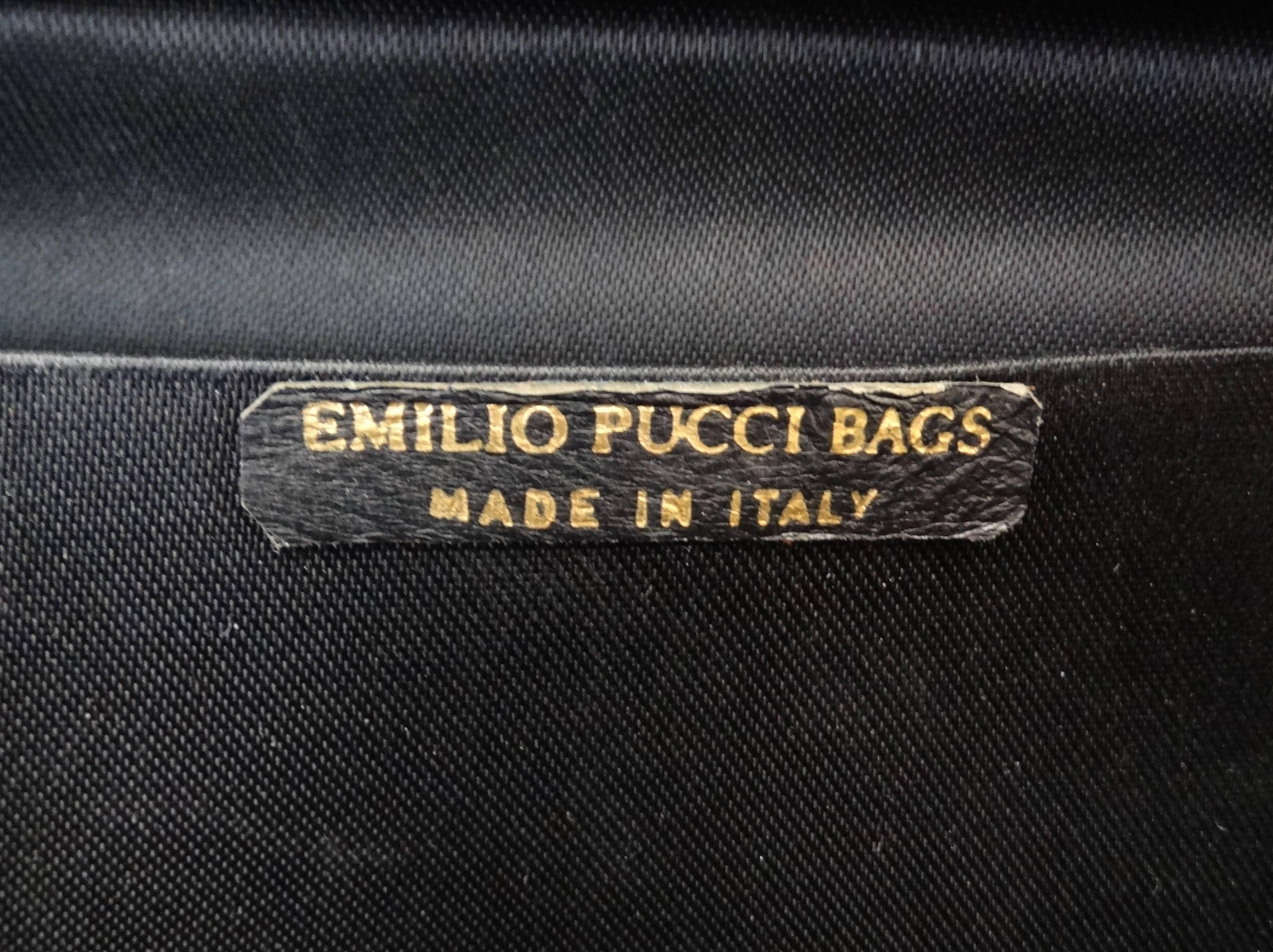 Emilio Pucci Velvet Box Top Handle Bag, 1970s   4