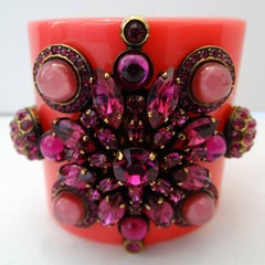 Pucci Pink Jeweled Cuff Bracelet,  2012