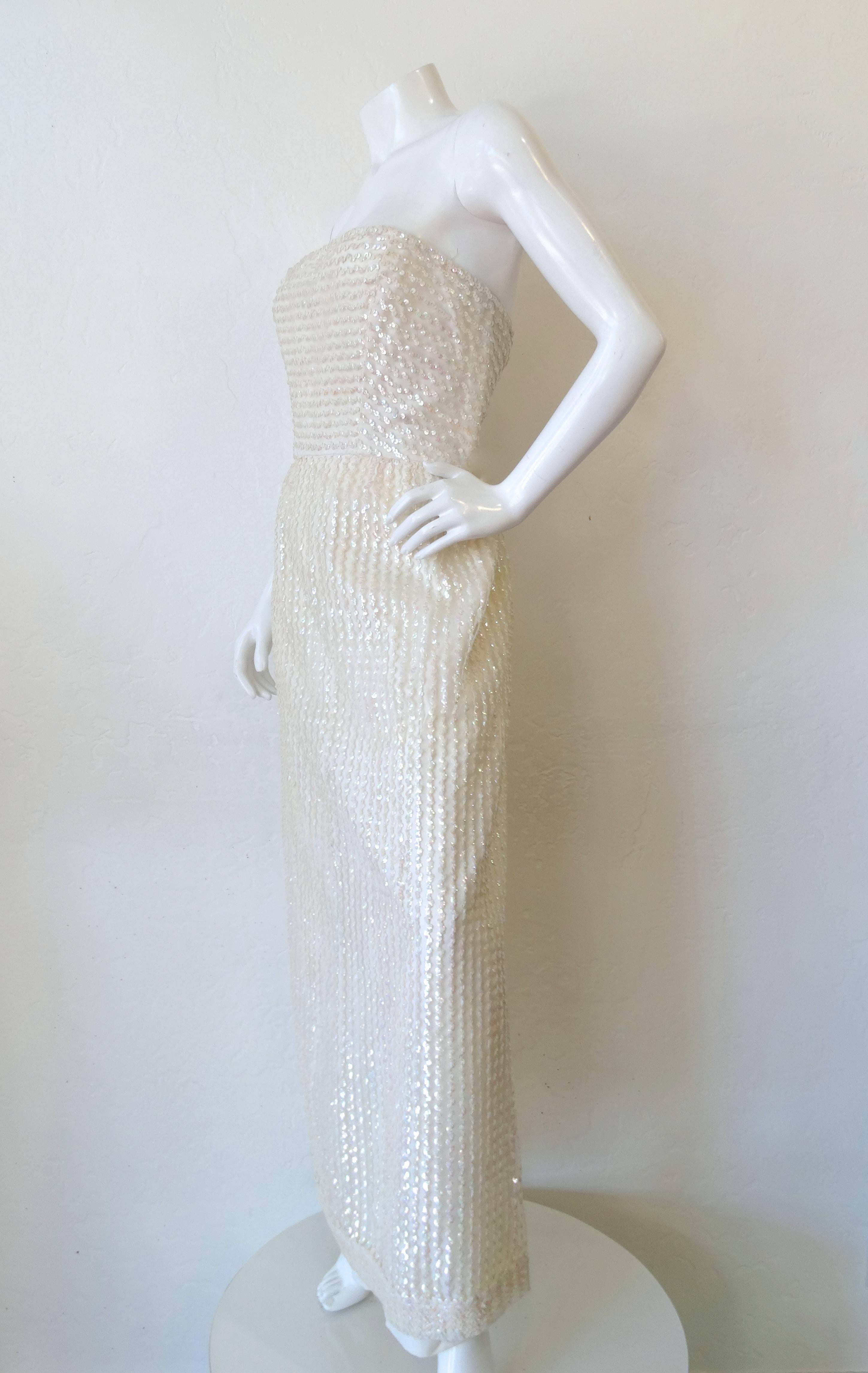 Gray 1960s Lilli Diamond Fitted Sequin Tube Dress 