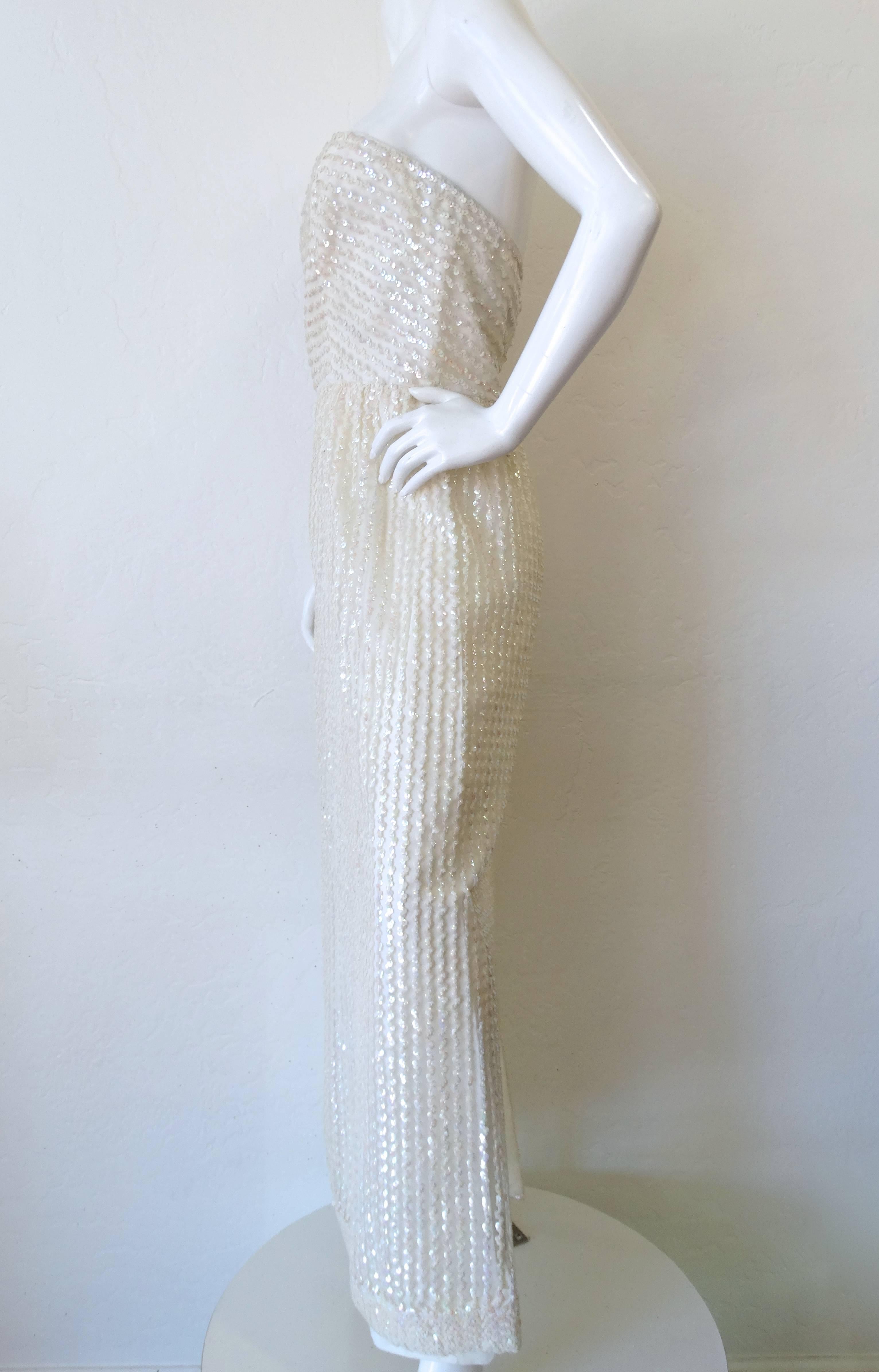 1960s Lilli Diamond Fitted Sequin Tube Dress  1