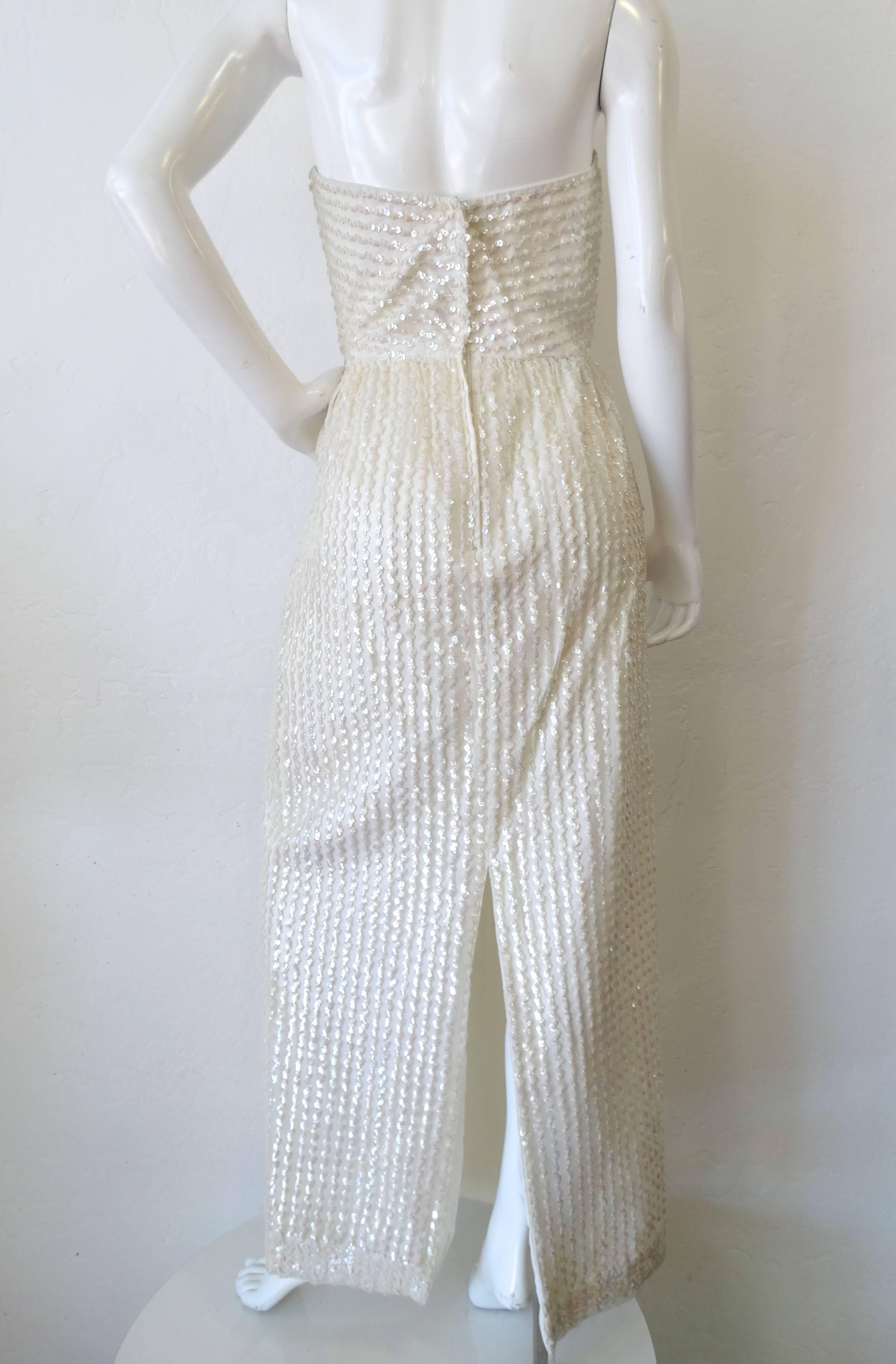 1960s Lilli Diamond Fitted Sequin Tube Dress  In Excellent Condition In Scottsdale, AZ