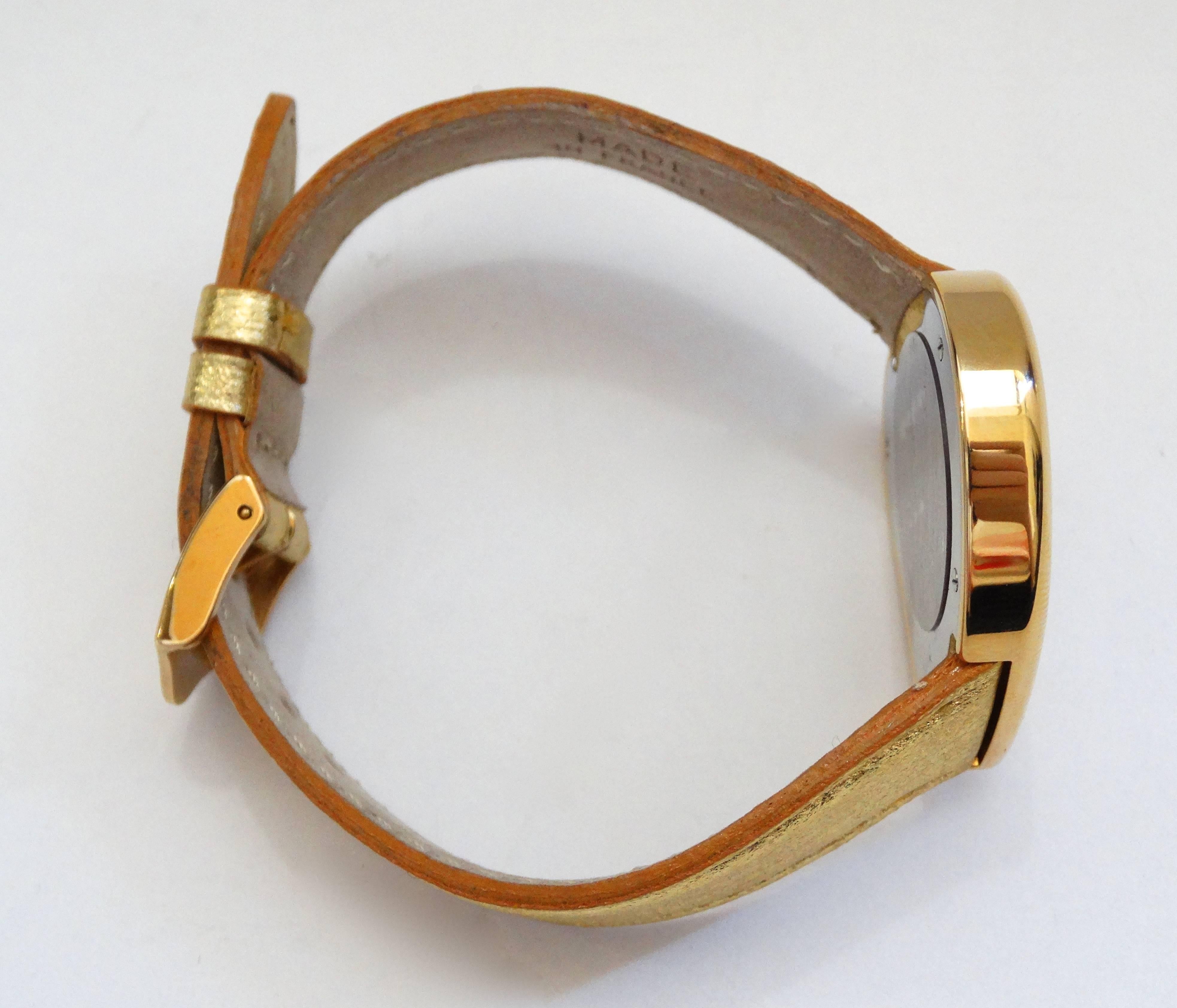 Yves Saint Laurent Heart Shaped Gold Watch, 1980s   3
