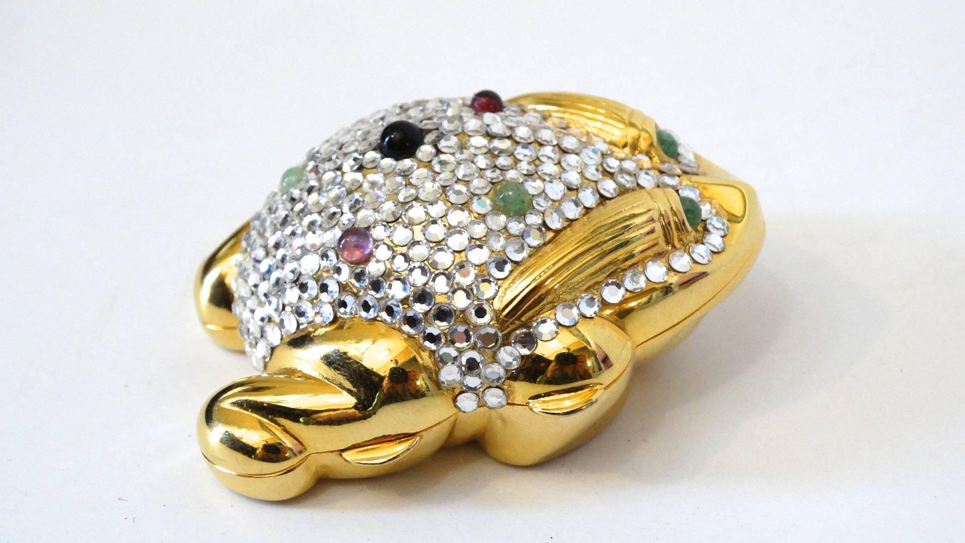 Women's or Men's Judith Leiber Frog Pillbox, 1984
