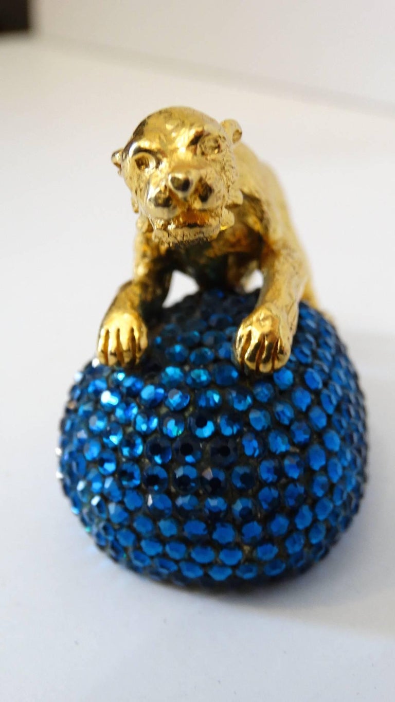 1980�s Judith Leiber Tiger Vanity Objet d�art For Sale at