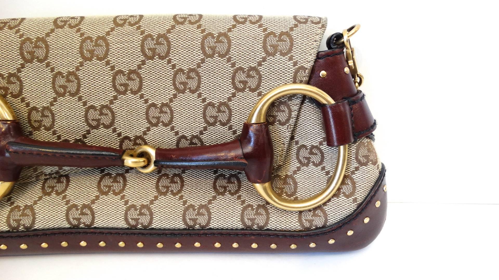 gucci monogram horsebit bag