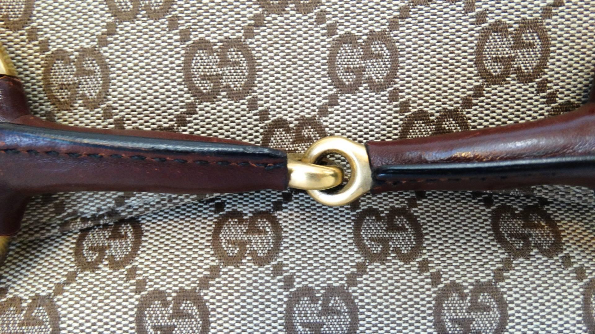 Tom Ford for Gucci Monogram Horsebit Chain Shoulder Bag, 2003   1