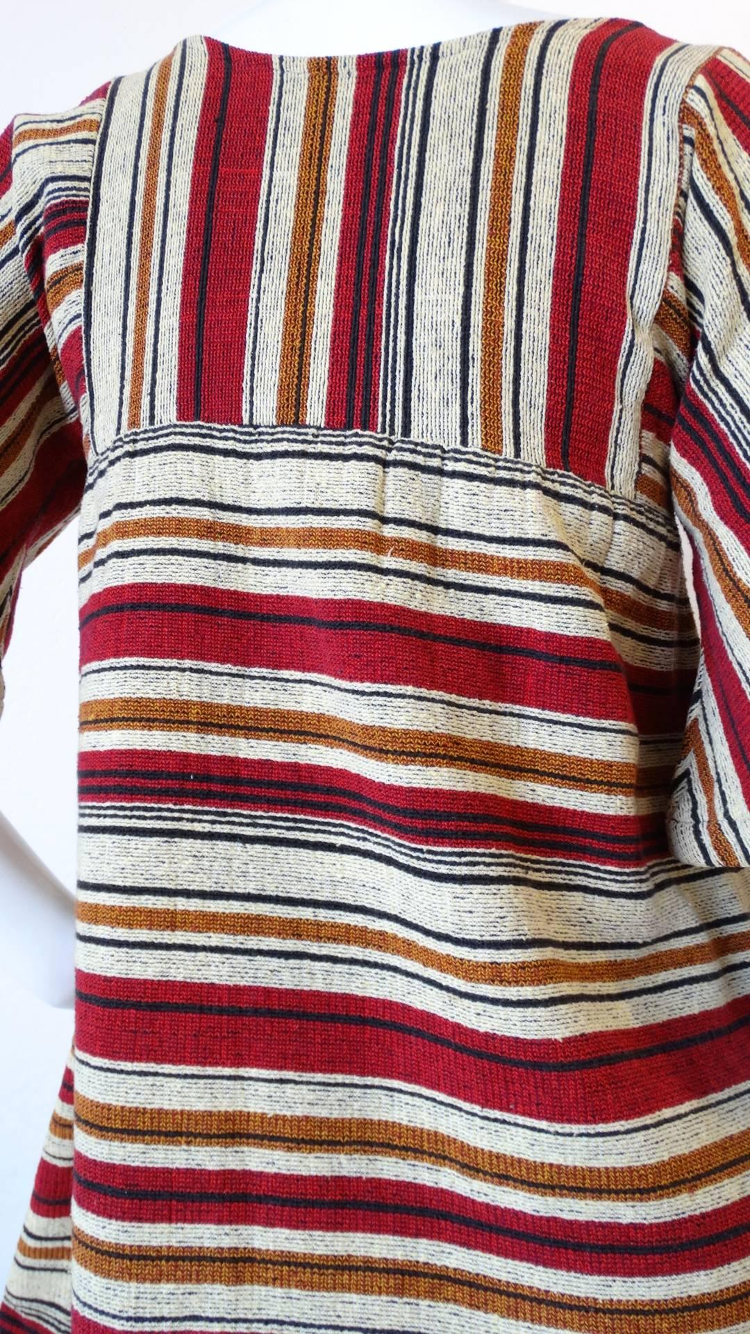 Rikma Striped Bell Sleeve Blouse, 1970s  4