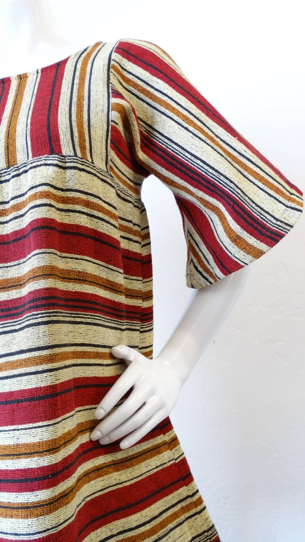 Women's Rikma Striped Bell Sleeve Blouse, 1970s 