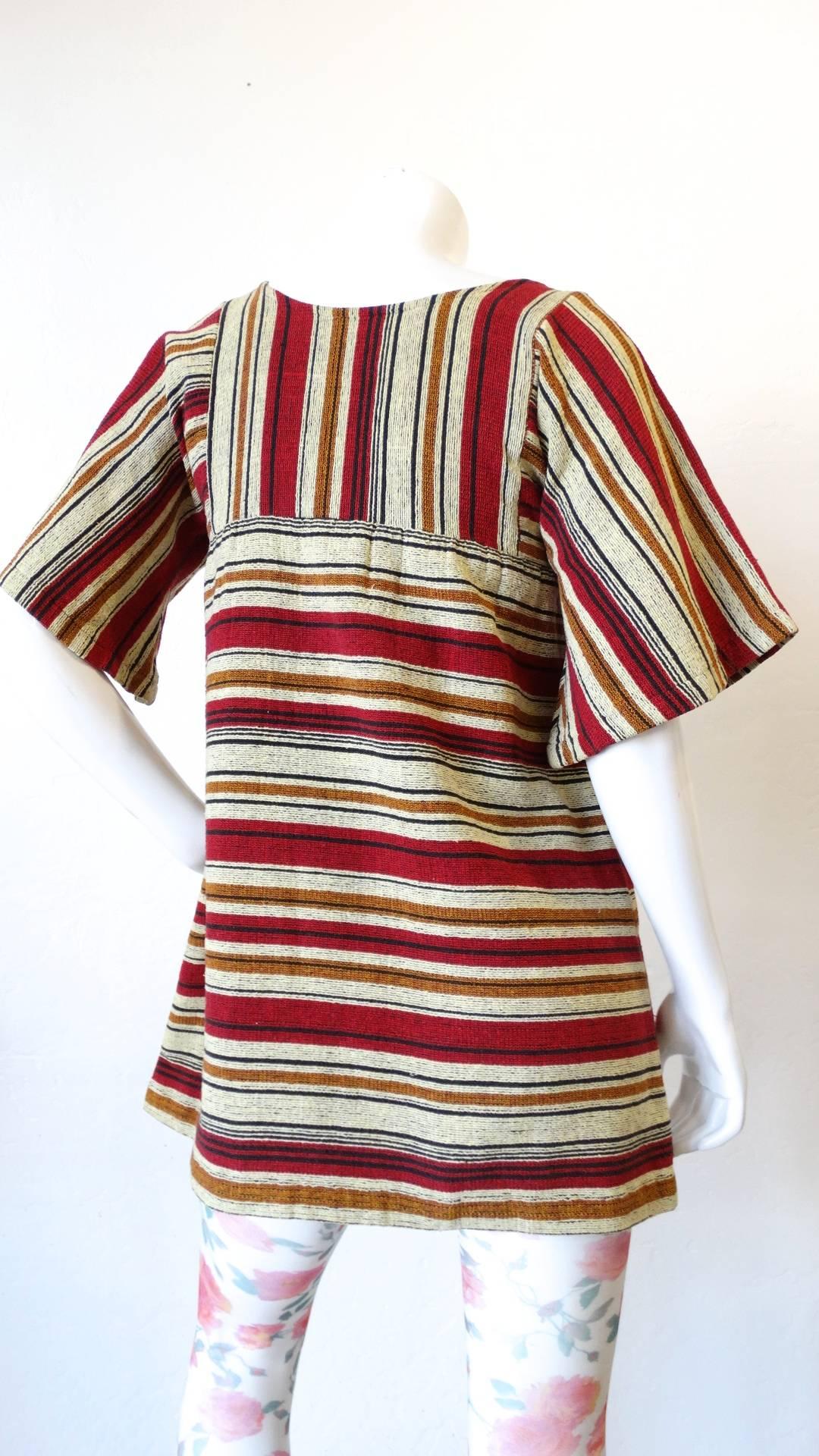Rikma Striped Bell Sleeve Blouse, 1970s  3