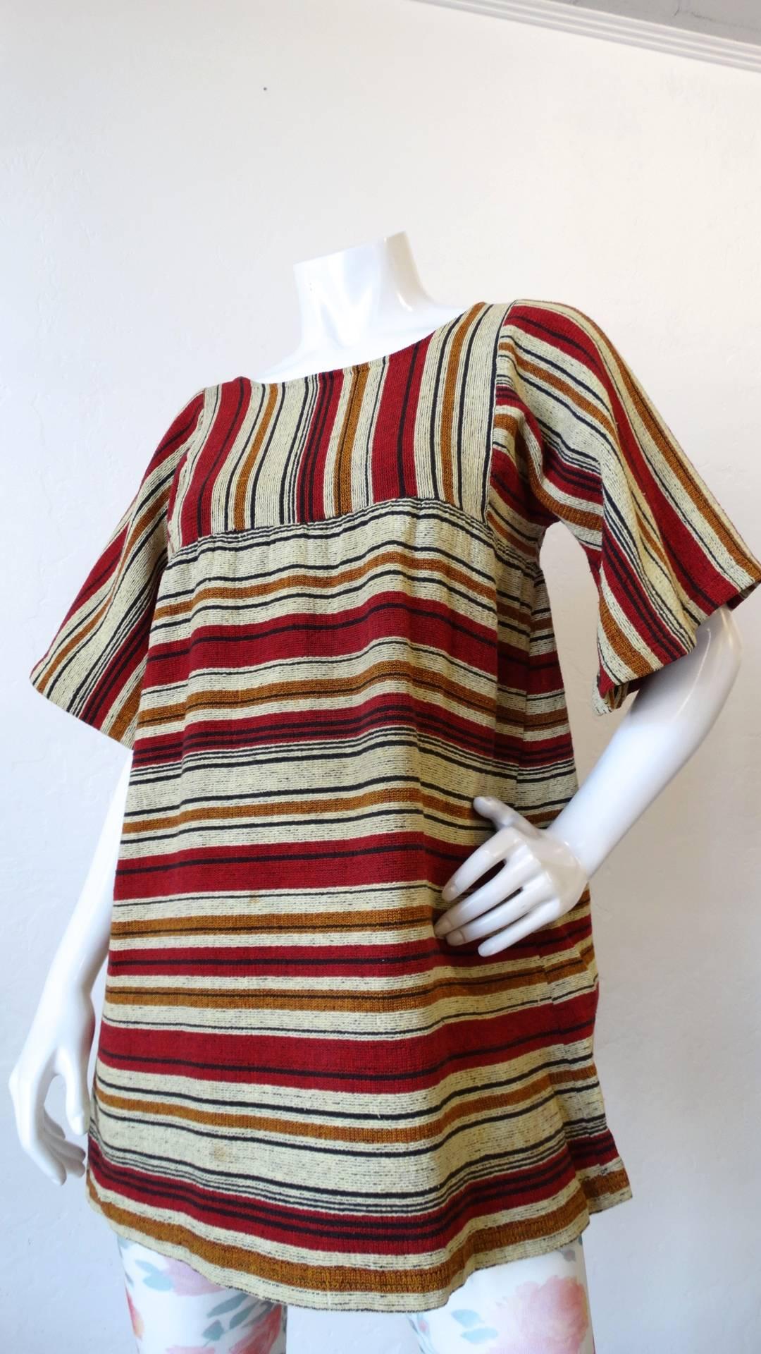 Rikma Striped Bell Sleeve Blouse, 1970s  6