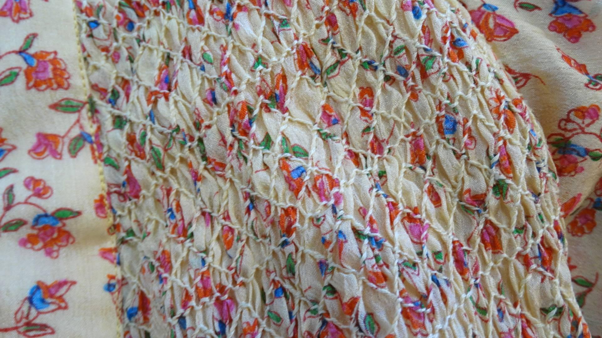 I. Magnin Silk Floral Maxi Dress 9