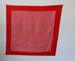 echarpe Vintage Dior Monogram rouge des années 1960