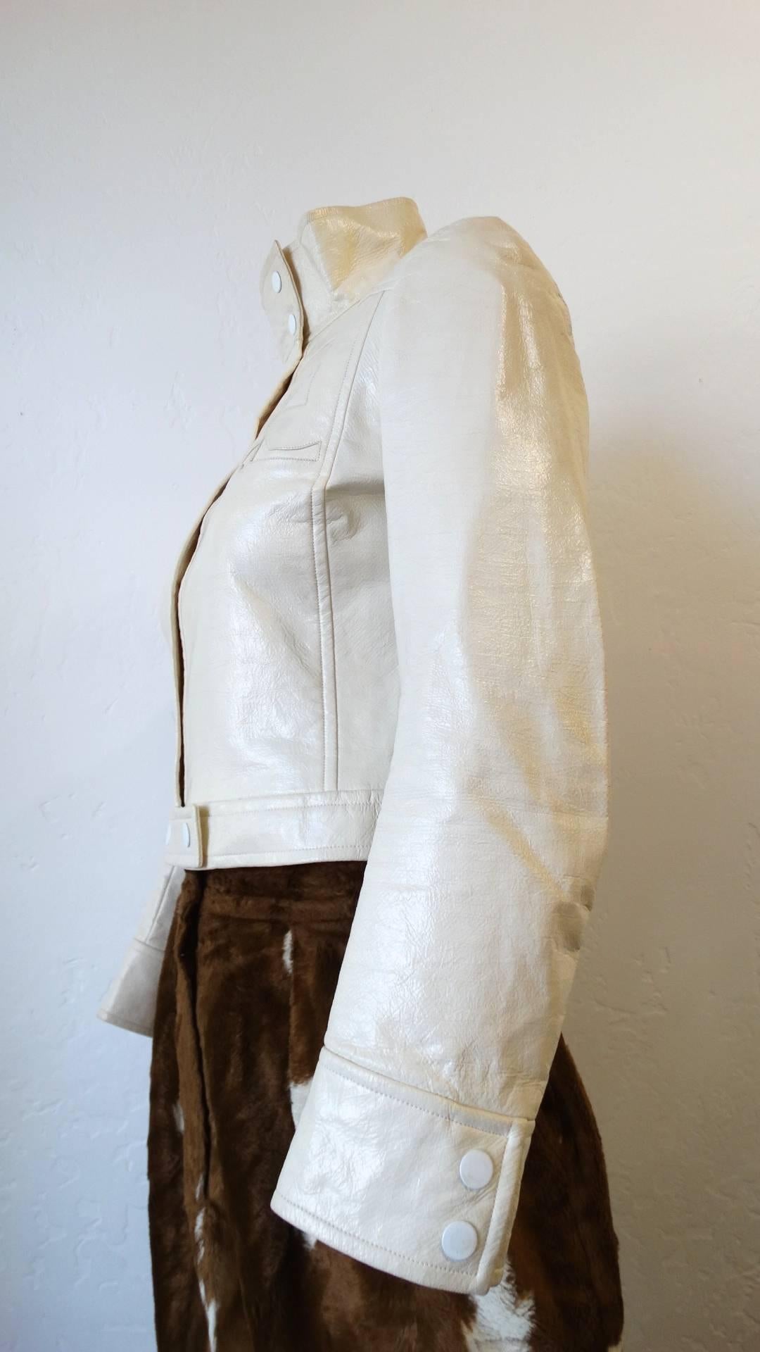 courreges leather jacket