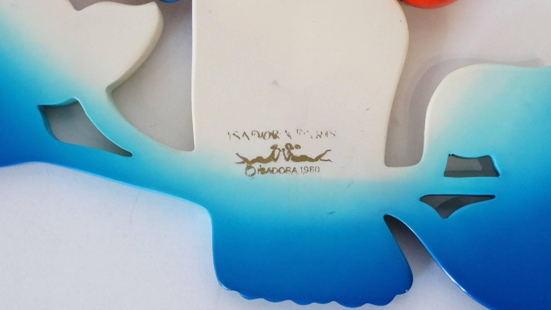 Isadora Paris Exotic Bird Bakelite Necklace, 1980s 1