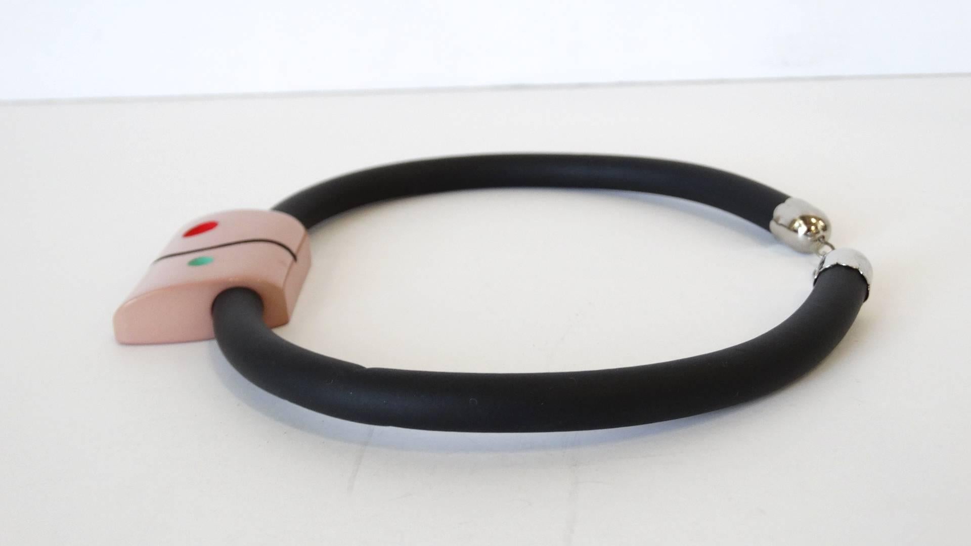 Collier ras du cou Guillemette L'Hoir Art Minimaliste des années 1970 4