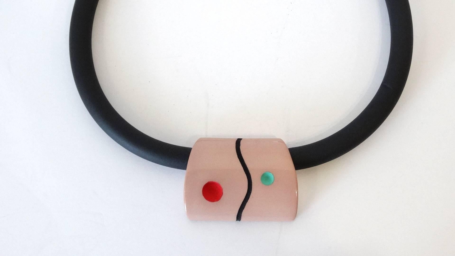 Collier ras du cou Guillemette L'Hoir Art Minimaliste des années 1970 3