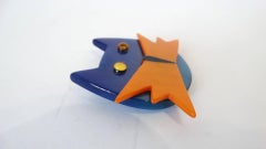 Marie Christine Pavone Bakelite Cat Brooch