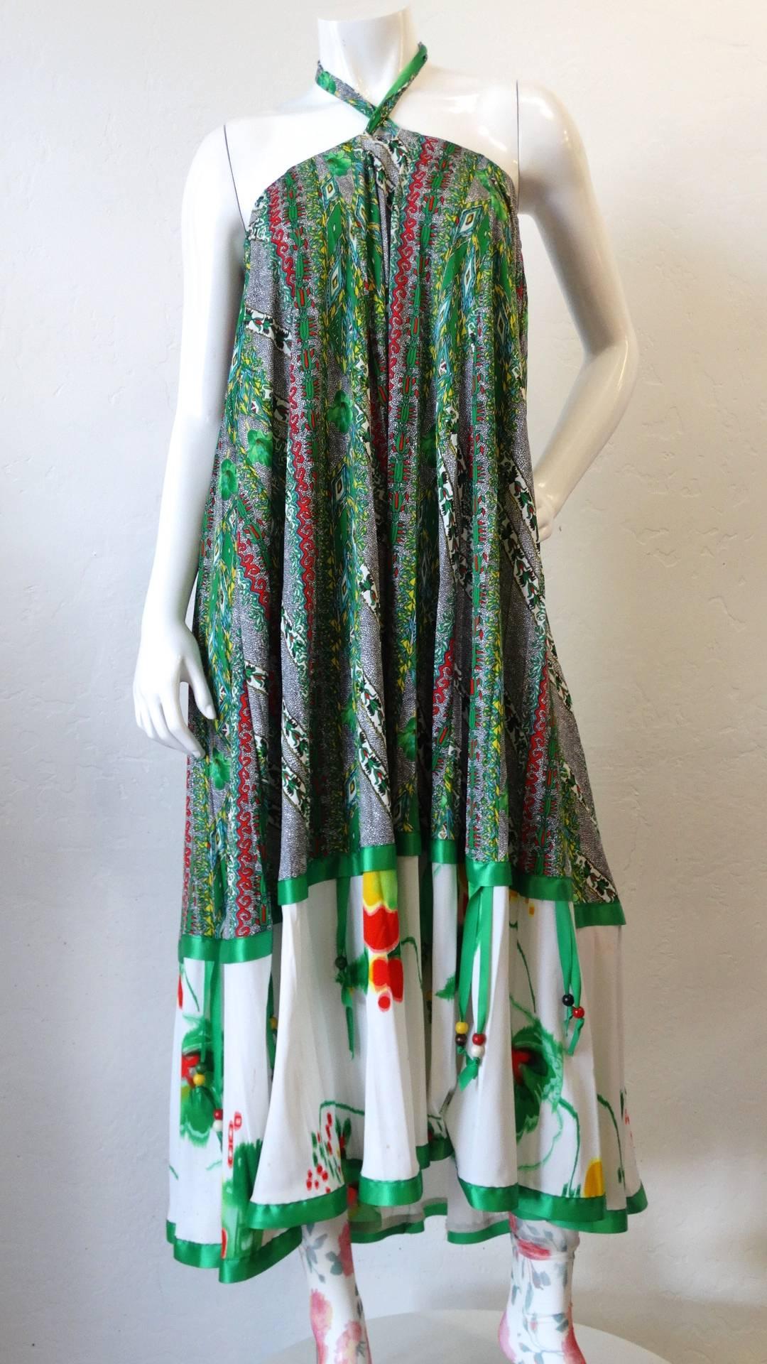 Lillie Rubin for Chessa Davis Convertible Halter Maxi Dress, 1970s   3