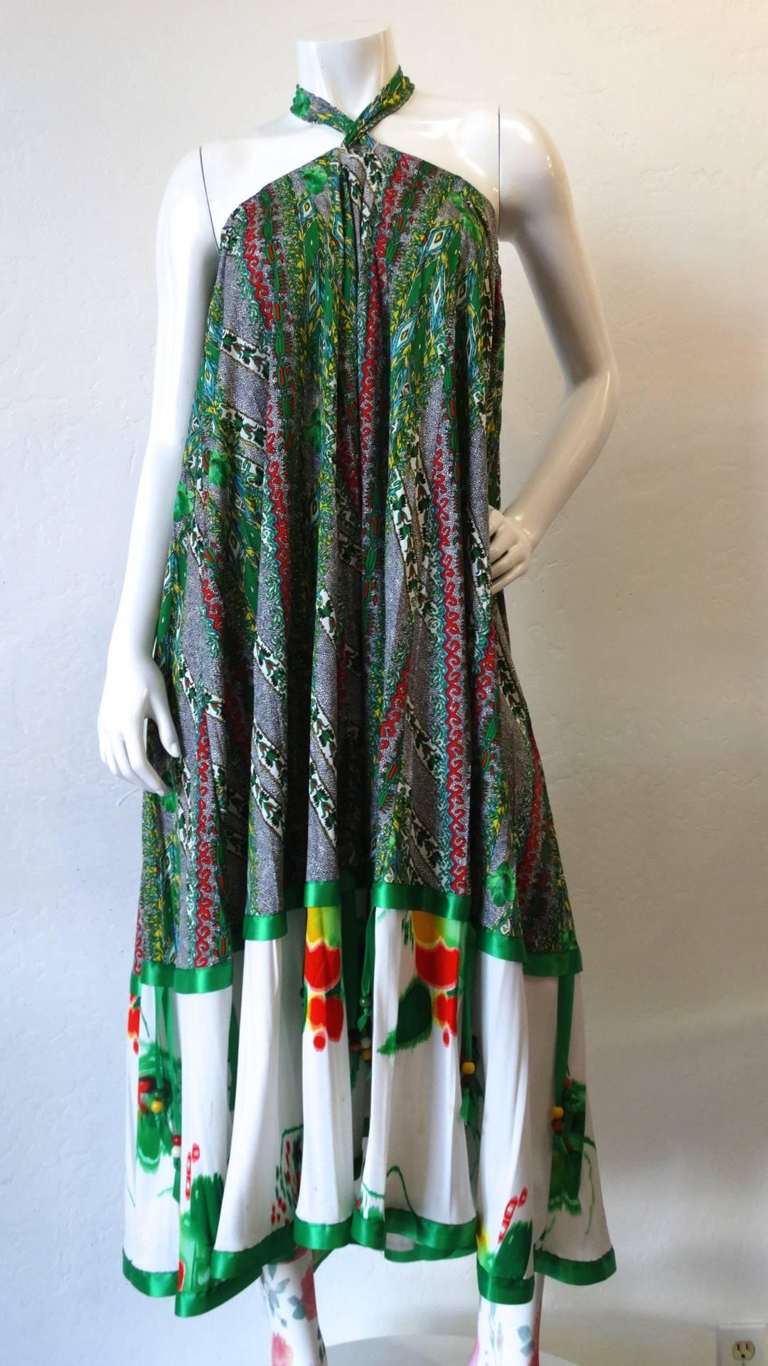 Lillie Rubin for Chessa Davis Convertible Halter Maxi Dress, 1970s   10